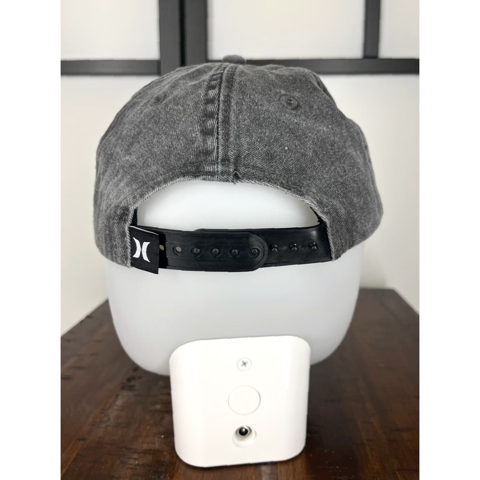 Hurley Hurley Hat Cap Snap Back Adult One Size Gray Denim Look 100% Cotton Skate Twill Size ONE SIZE - 6 Thumbnail