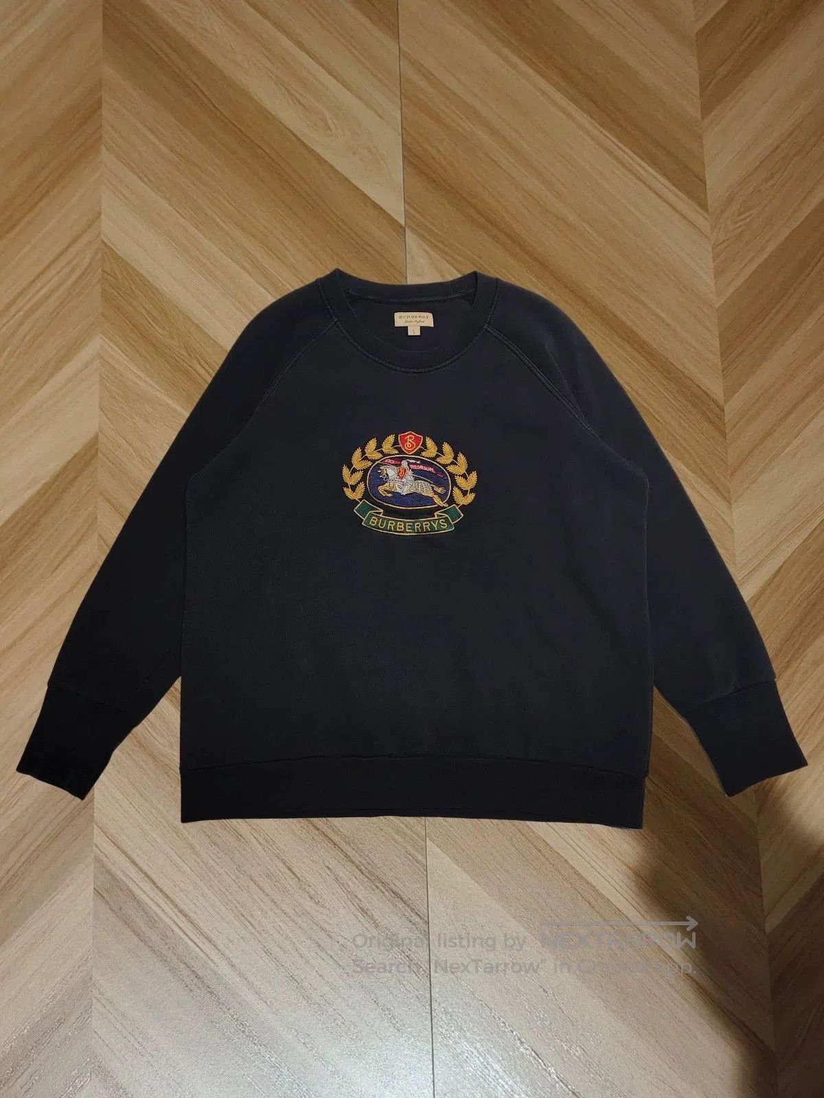 Burberry classic black burberry sweatshirt in large size. Size US L / EU 52-54 / 3 - 1 Thumbnail