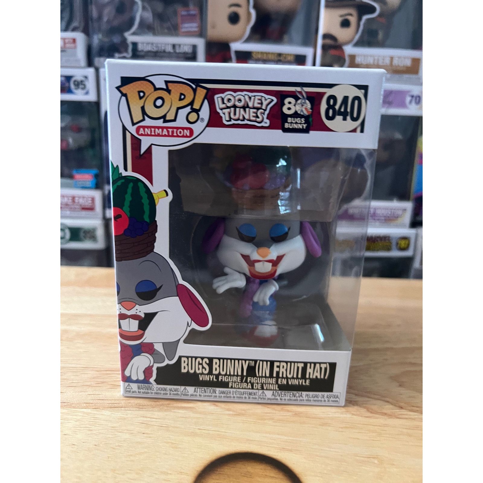 Funko Pop! Bugs Bunny Con Sombrero De Fruta – Figura De Vinilo 9.5 Cm, Looney Tunes, Coleccionable Exclusivo, Regalo Para Fans