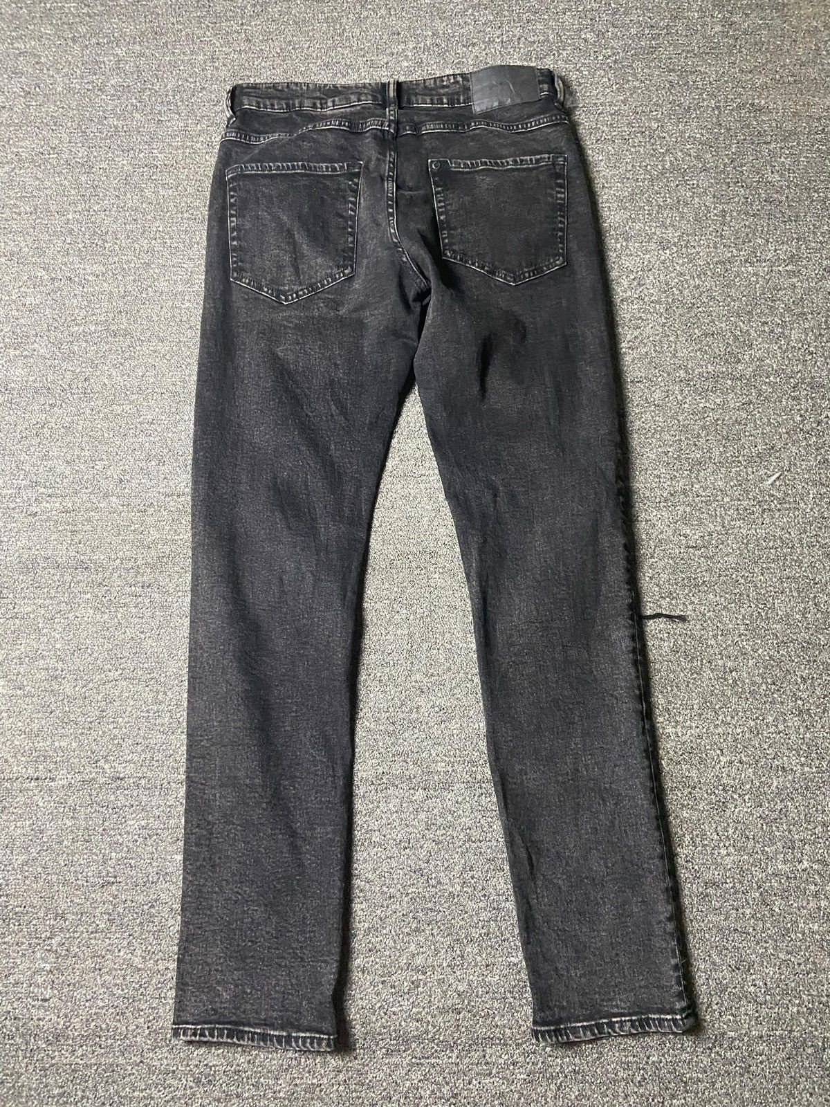 Japanese Brand &Denim Acid Black Distressed Skinny Jeans (165) Size US 30 / EU 46 - 10 Thumbnail