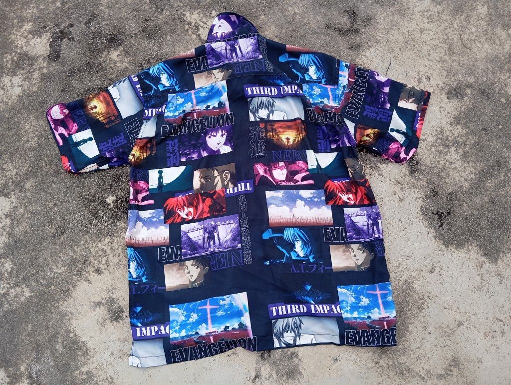 Japanese Brand Evangelion Fullprint AOP Hawaii shirt Size US M / EU 48-50 / 2 - 4 Thumbnail