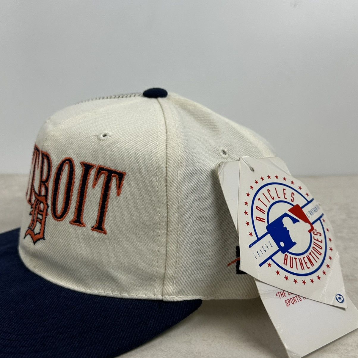 Vintage RARE 90s Vintage Hat Detroit Tigers Laser Sports Specialties Size ONE SIZE - 3 Thumbnail