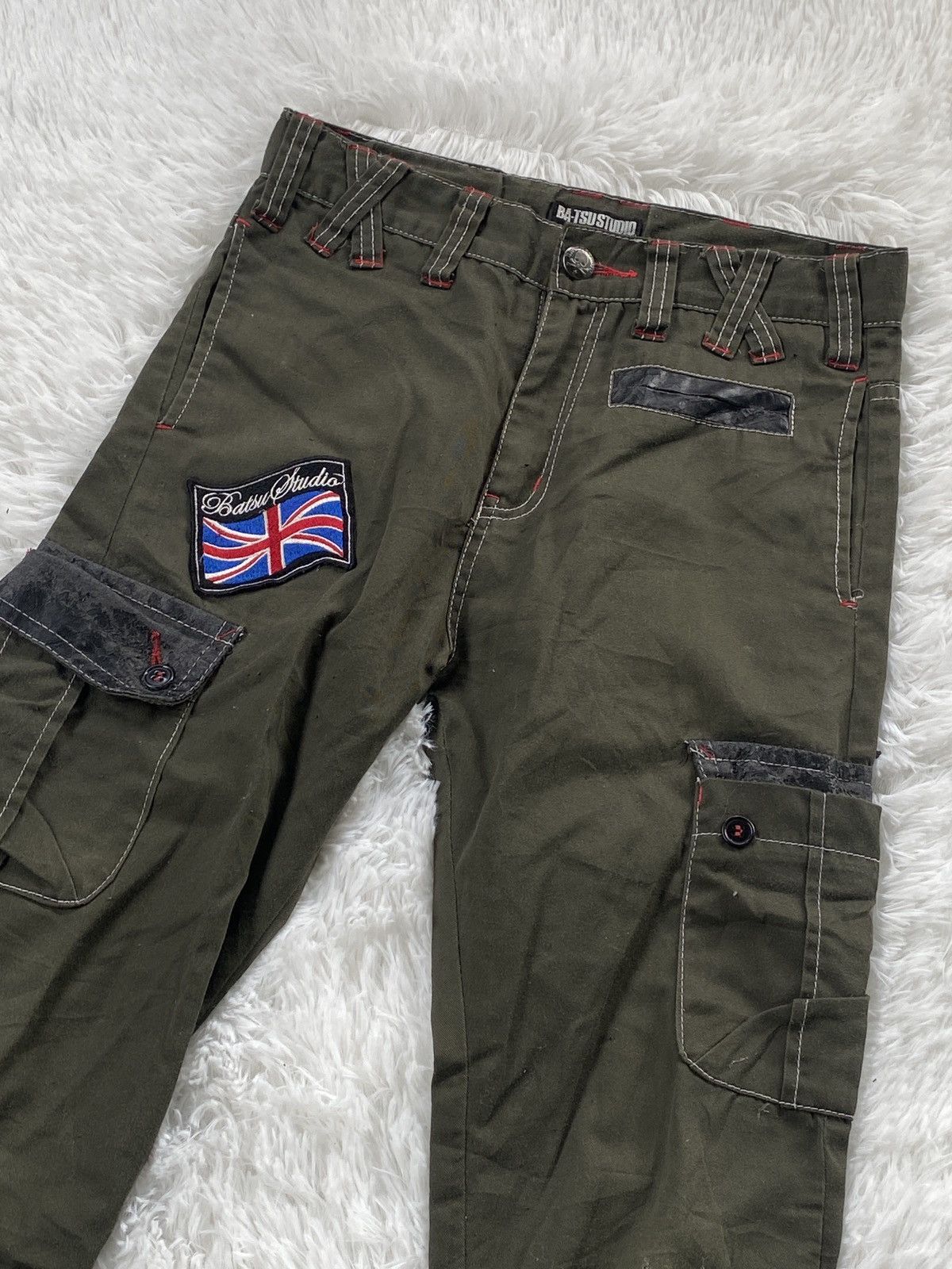 Japanese Brand 💥SALE💥 BA-Tsu Studio Cargo Pant XST Limited Size US 29 - 3 Thumbnail