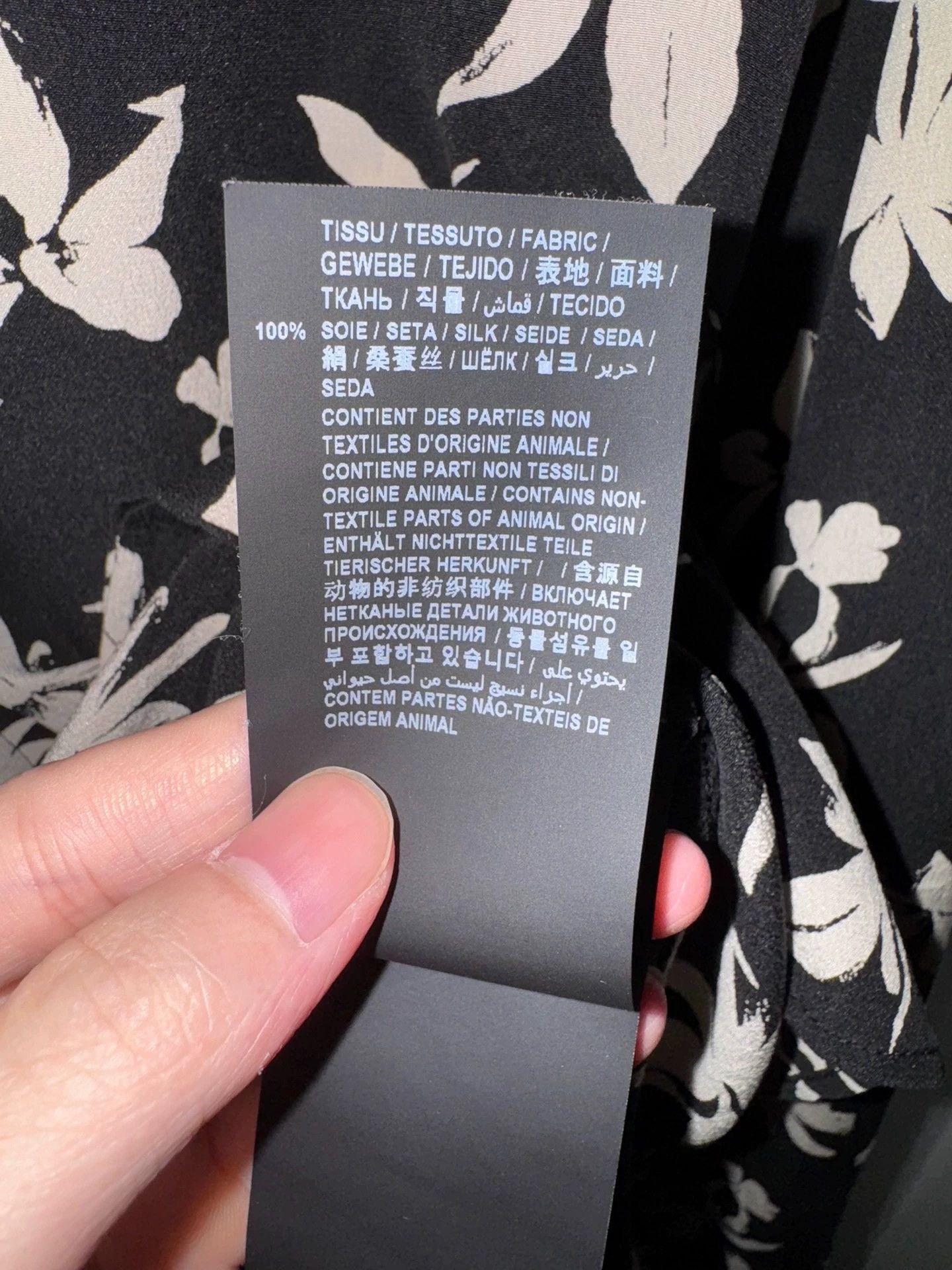 Saint Laurent Paris Saint Laurent SLP black and white maple leaf print shirt Size US M / EU 48-50 / 2 - 8 Thumbnail