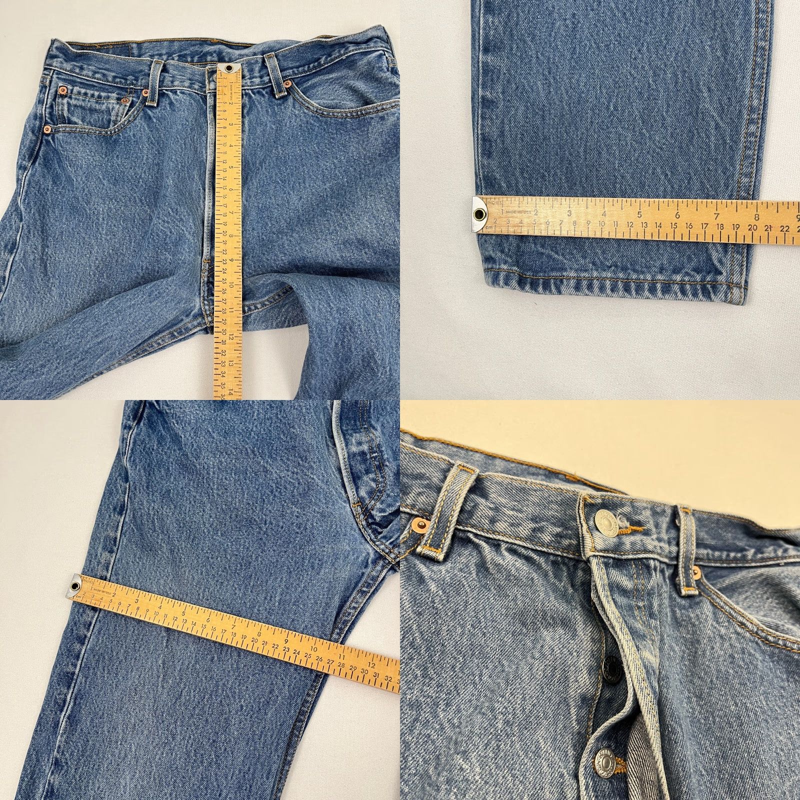 Levi's VTG Levi's 501 XX Jeans Mens 33 x 30 Blue Denim Cotton Straight Button Fly Mexico Size US 33 - 8 Thumbnail
