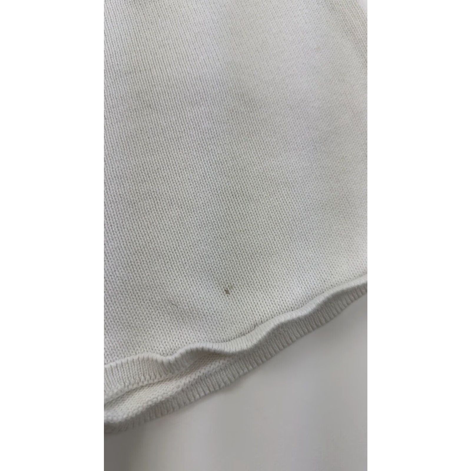 Vintage Sabo Skirt Mom Shorts Women's Medium White Knit Size 32" / US 10 / IT 46 - 4 Thumbnail