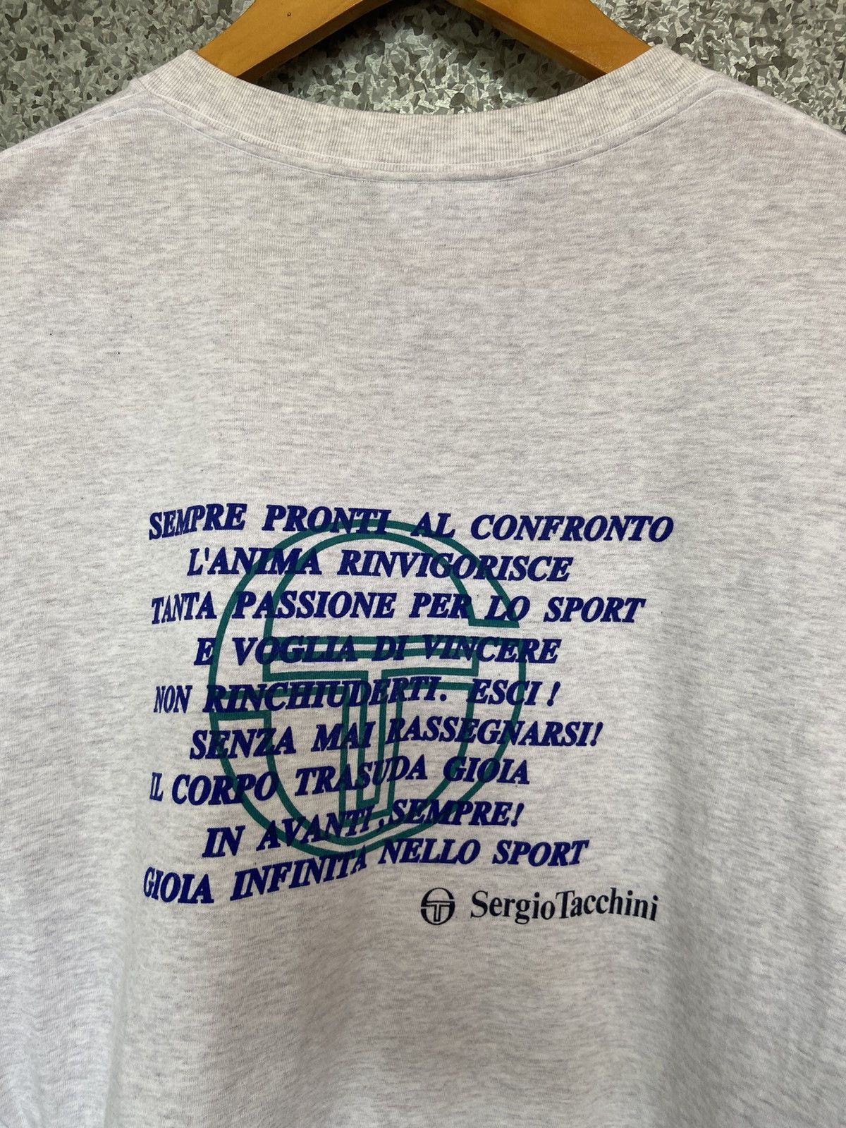 Sergio Tacchini × Vintage Vintage 90s vintage Sergio Tacchini t shirt Size US M / EU 48-50 / 2 - 3 Thumbnail