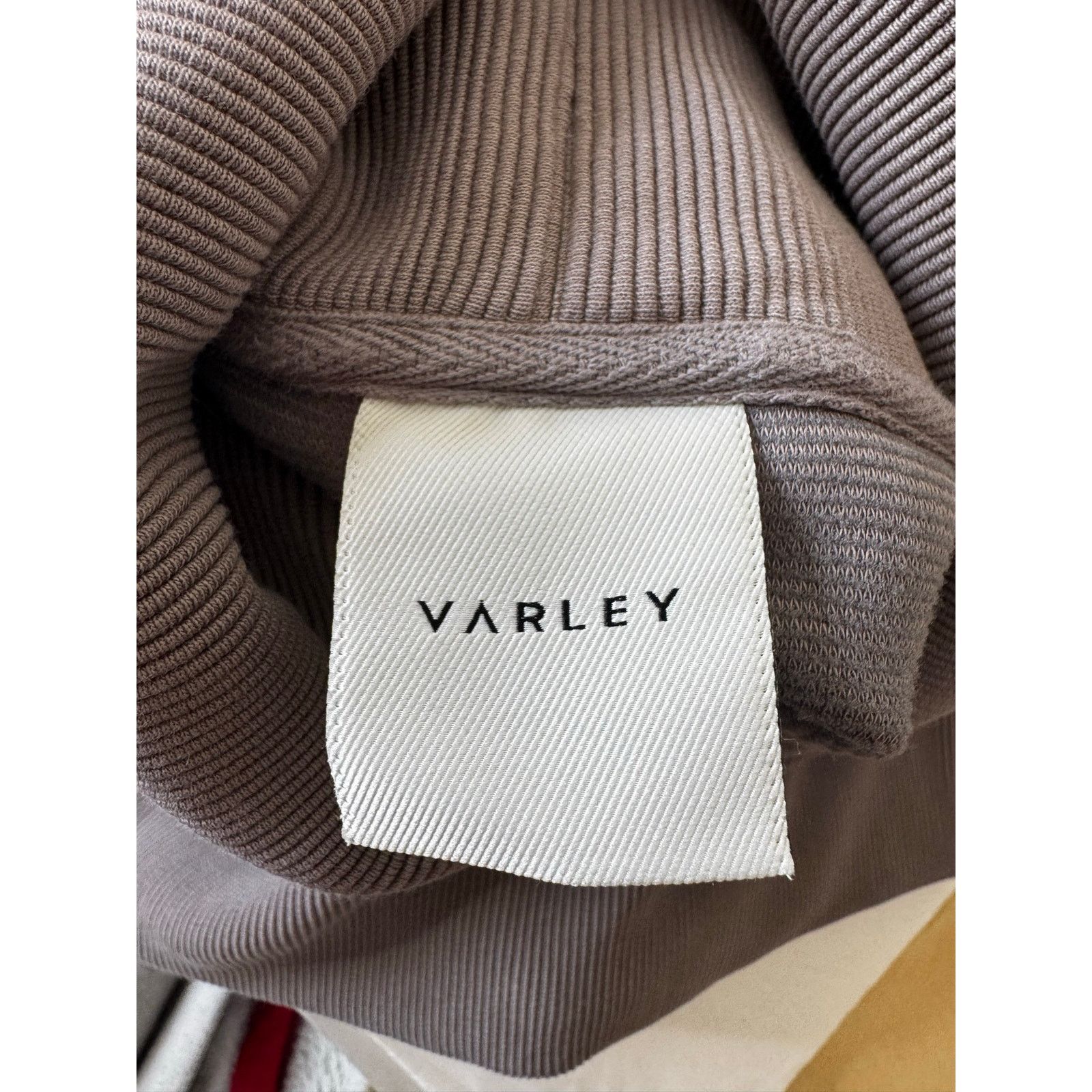 Varley VARLEY Milton Sweatshirt Deep Charcoal Gray Ribbed Ottoman Size S / US 4 / IT 40 - 6 Thumbnail