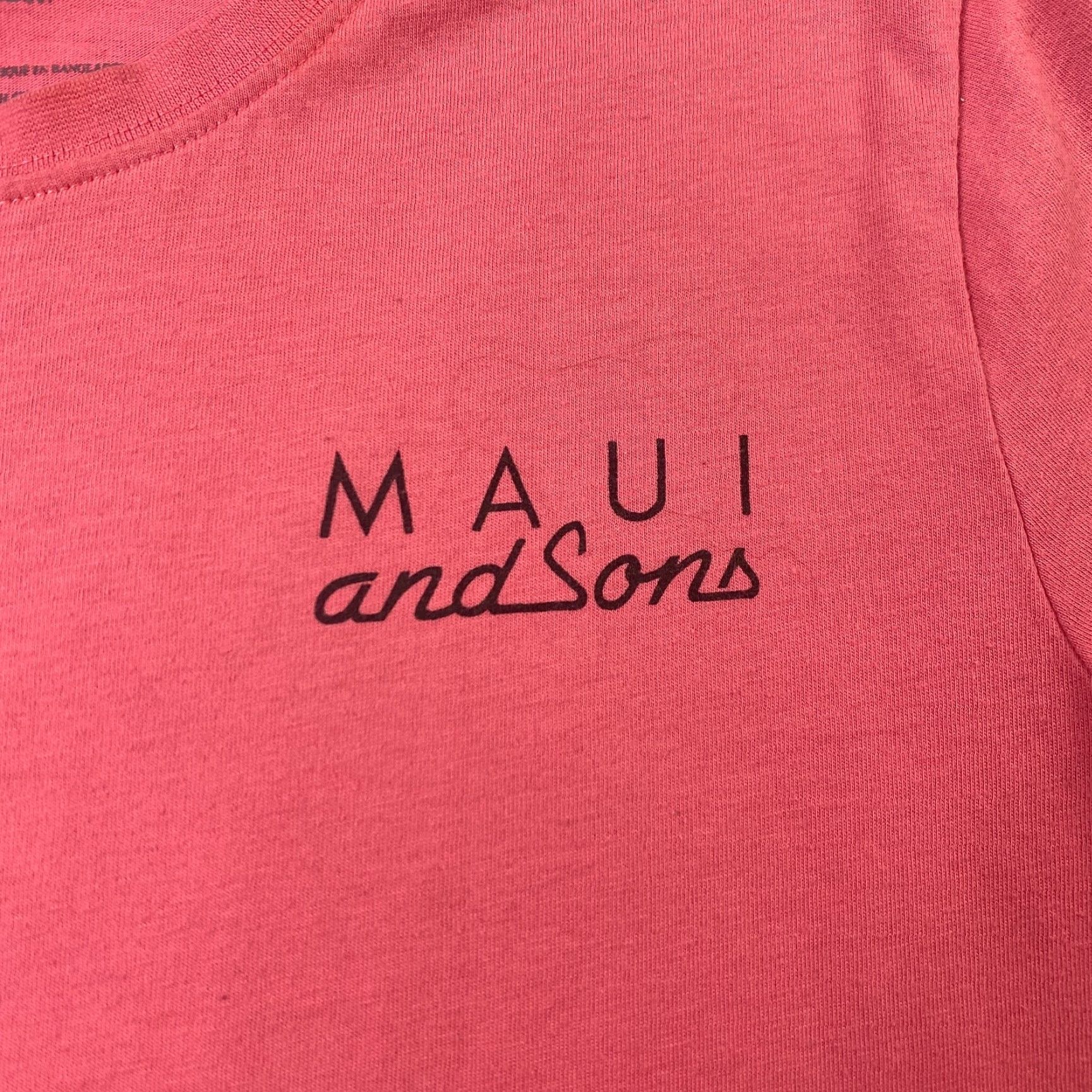 Pinko Maui And Sons Womens Shirt Small Pink Logo Graphic Tee Size S / US 4 / IT 40 - 4 Thumbnail