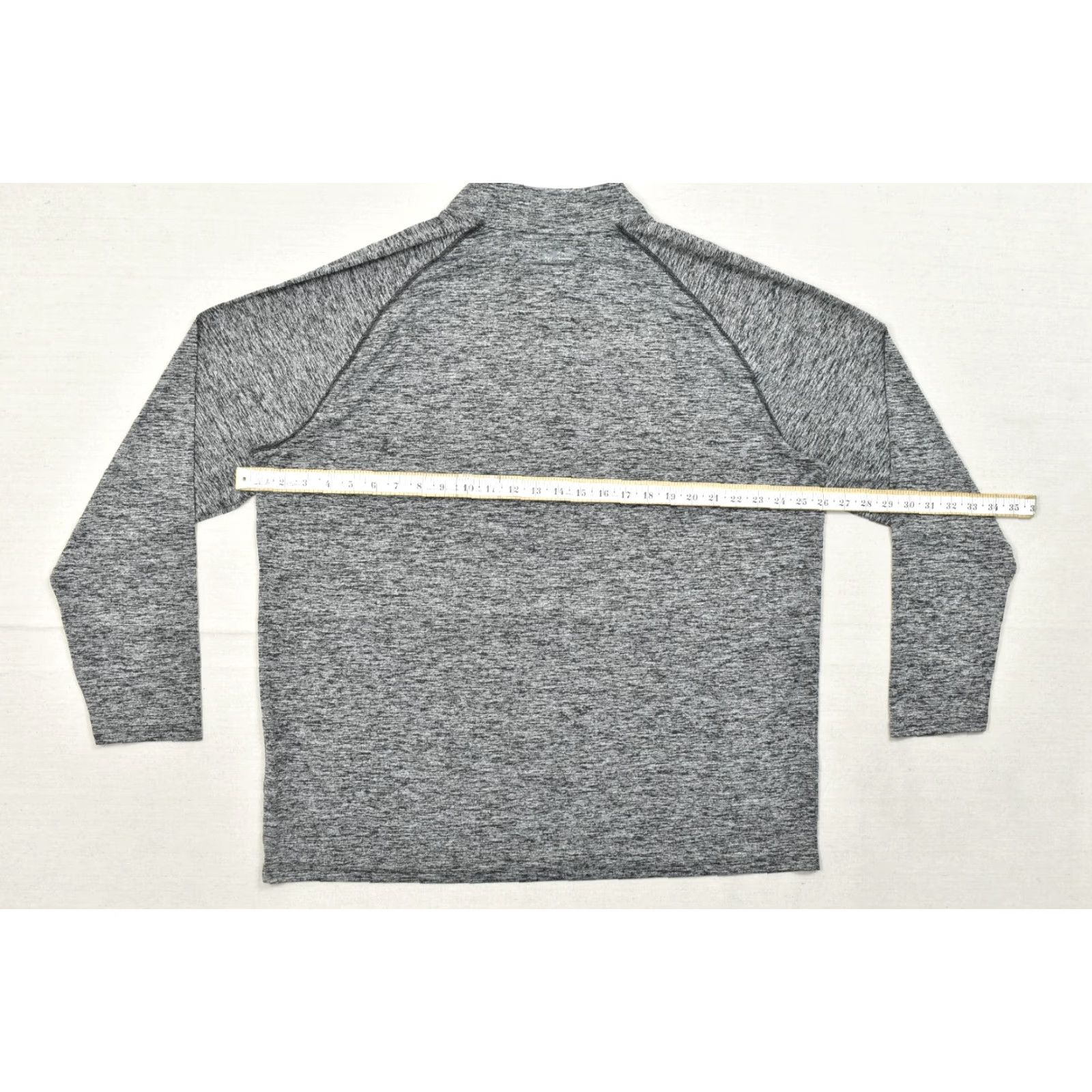 Under Armour Under Armour Mens 2XL Gray Space Dye Quarter Zip Pullover Mock Neck Long Sleeve Pullover HeatGear Casual Sweater Black/Gray (if color known) Size US XXL / EU 58 / 5 - 3 Thumbnail