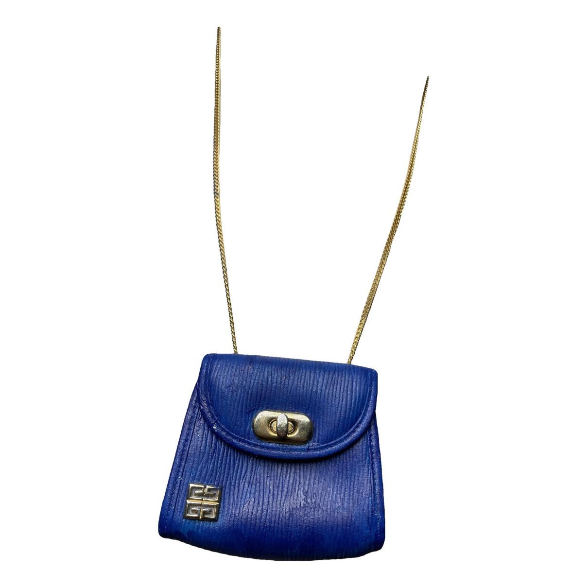 Givenchy Pocket Mini Blue Leather Handbag Size ONE SIZE - 1 Thumbnail