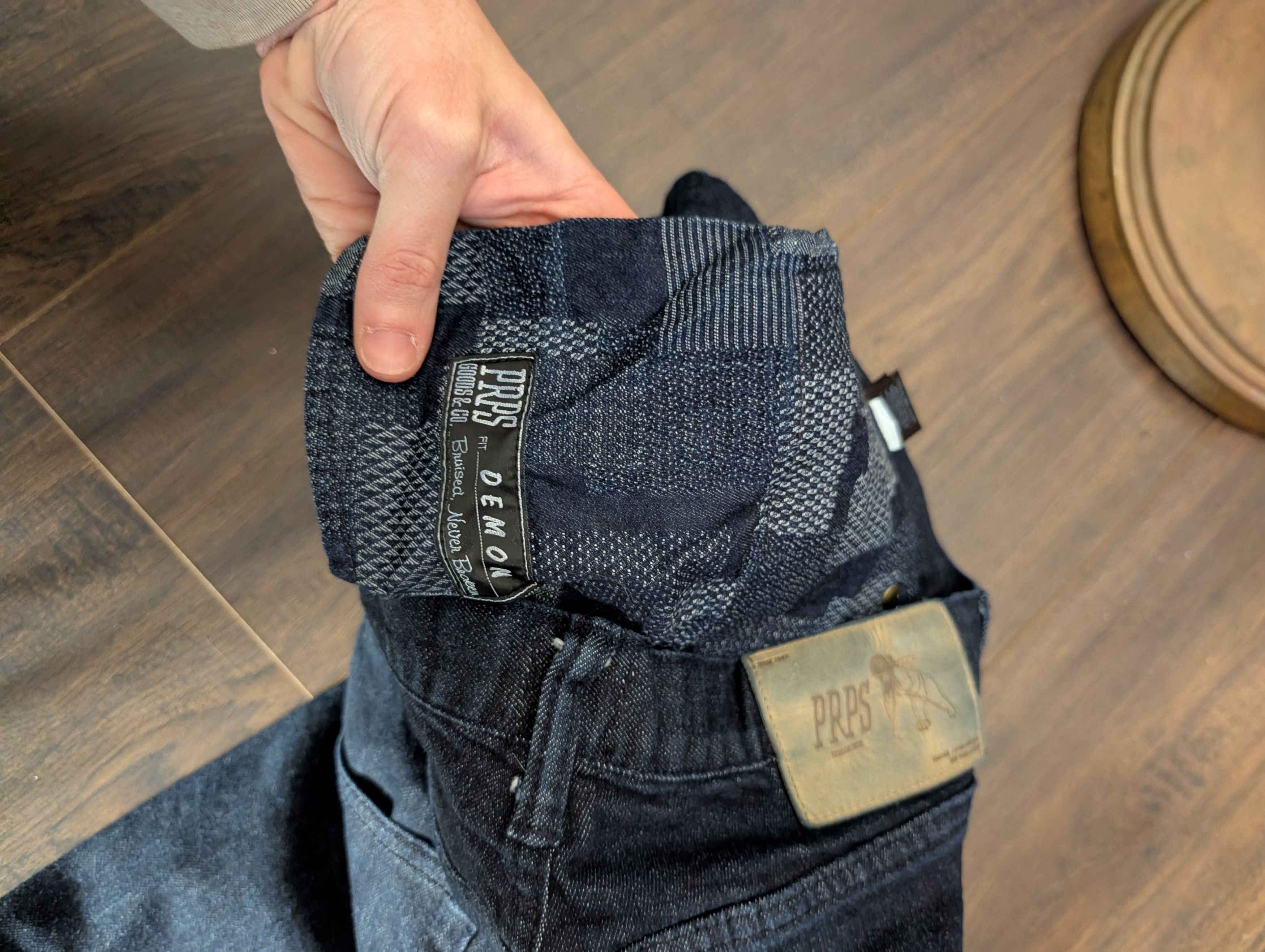 Prps Demon indigo corduroy boro patch blue denim slim jeans Size US 34 / EU 50 - 12 Thumbnail