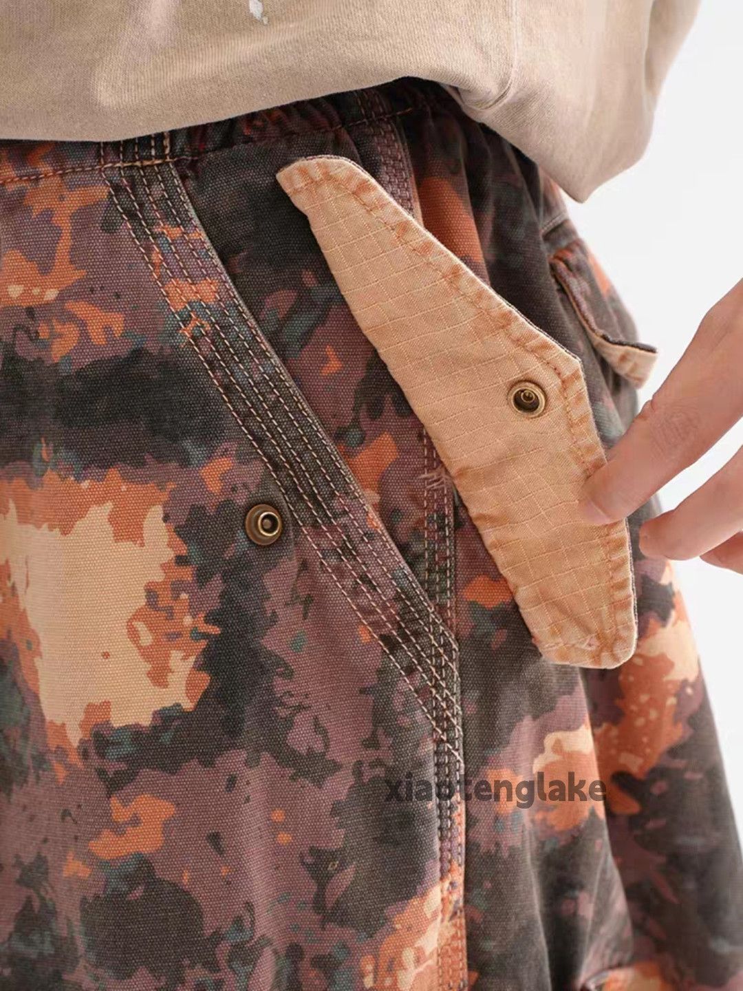 Vintage ltx vintage loose baggy skate hiphop cargo camo pants Size US 28 / EU 44 - 4 Thumbnail