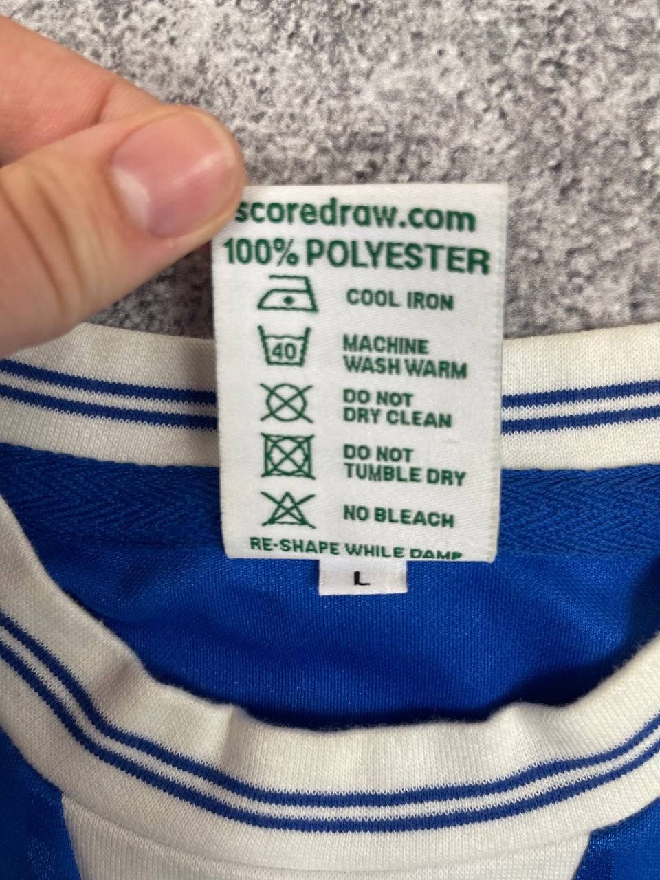 Other Score Draw Everton Men Home Football Jersey Retro FA 1984 Size US M / EU 48-50 / 2 - 5 Thumbnail