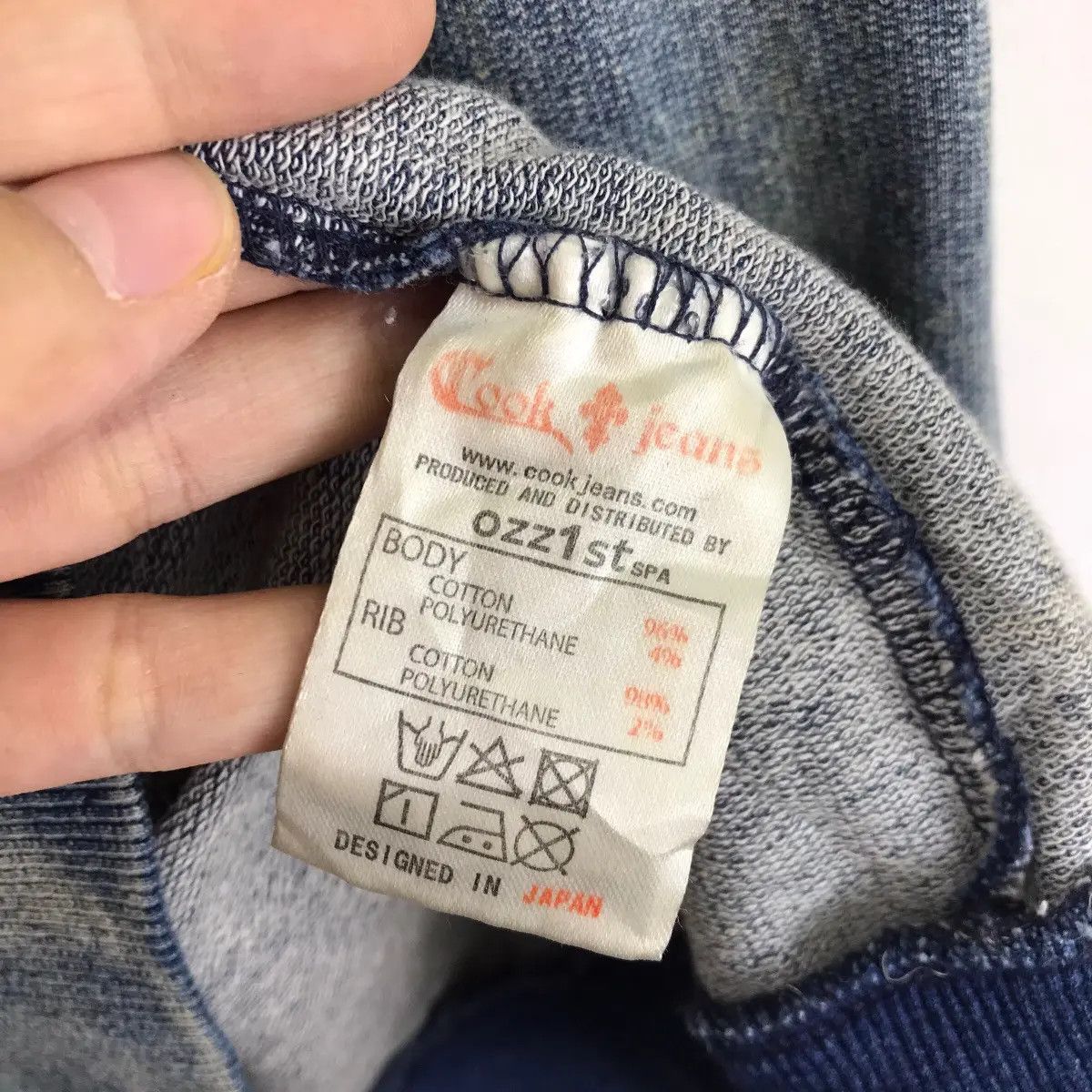 Vintage Vintage COOK JEANS JAPAN Pure Indigo Natural Distress Jacket Size US L / EU 52-54 / 3 - 7 Thumbnail
