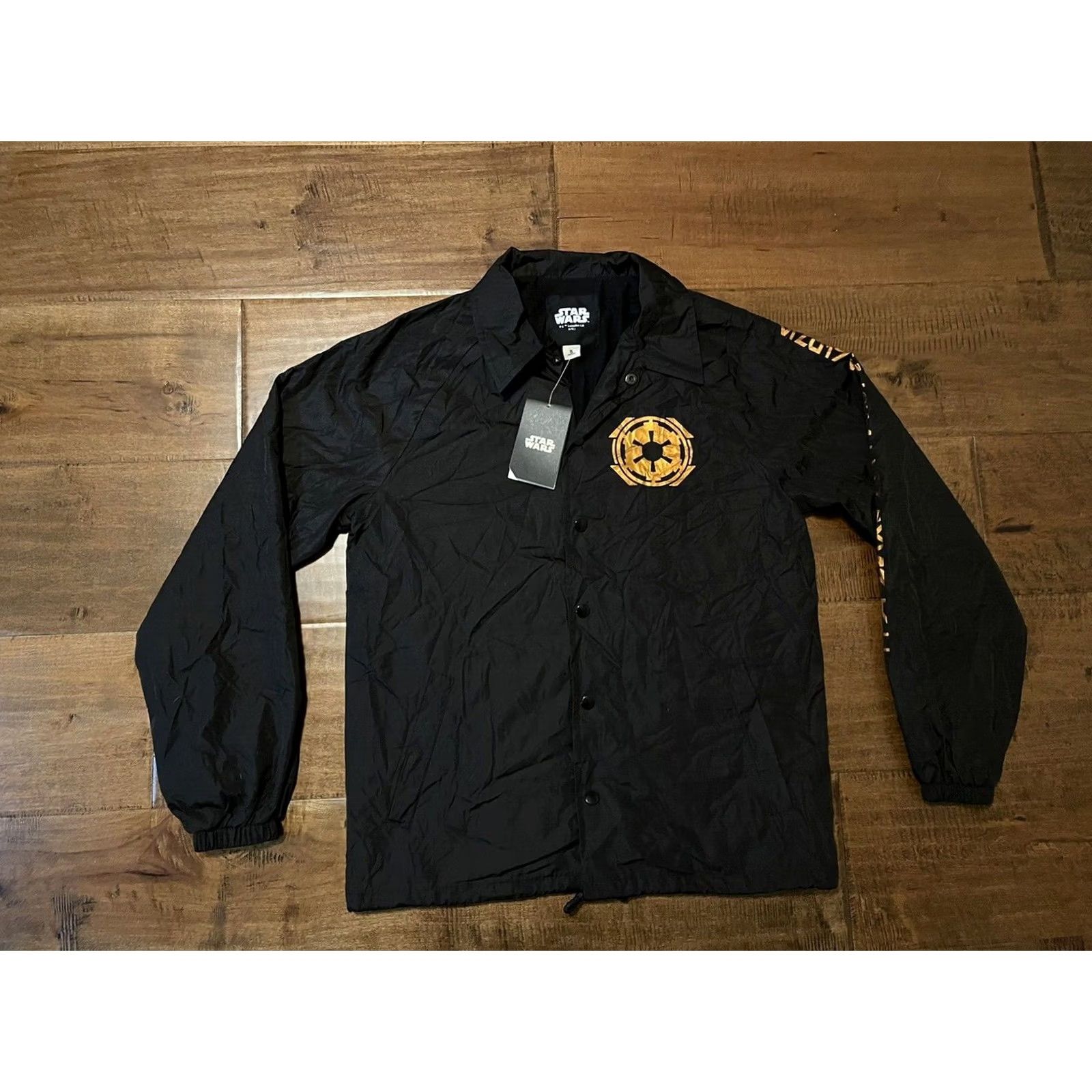 Star Wars VINTAGE Star Wars Tempest Scout Trooper Coach's Snap Button Jacket Shirt Mens Small Black 90s Theme Stars Accents Button Size US S / EU 44-46 / 1 - 3 Thumbnail