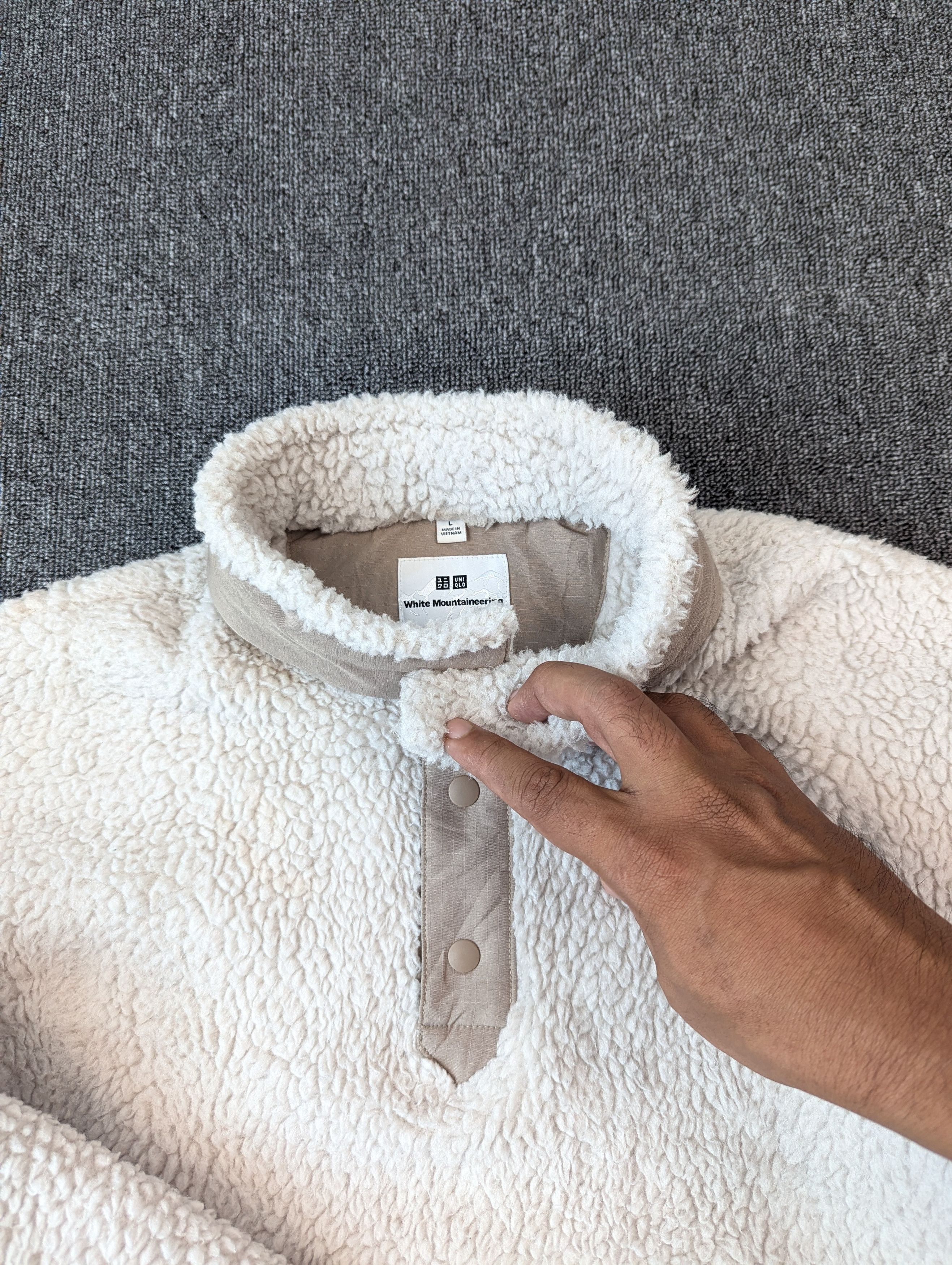 Japanese Brand × Uniqlo × White Mountaineering White Mountaineering X Uniqlo Sherpa Fleece Jacket Size US L / EU 52-54 / 3 - 6 Thumbnail