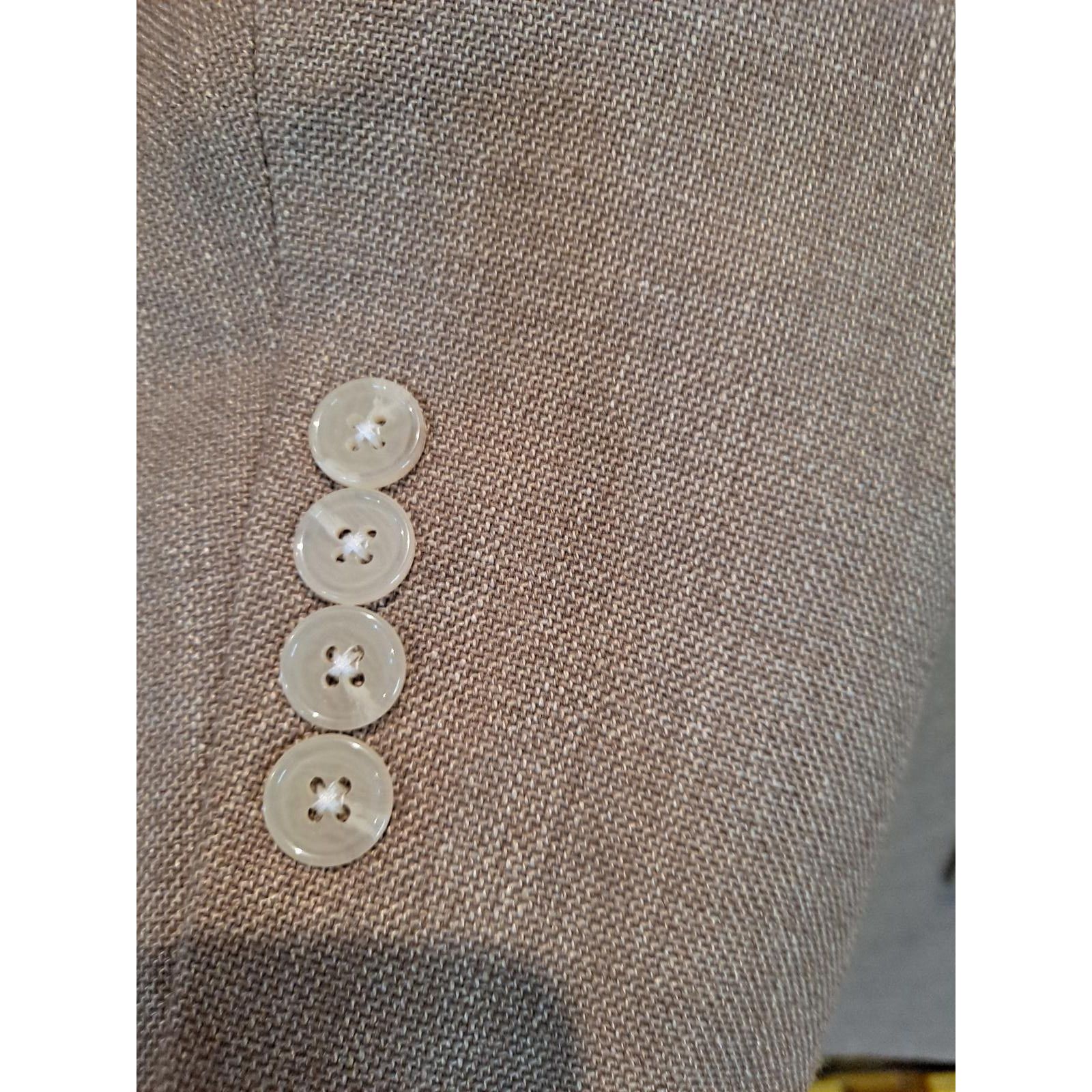 Lauren Ralph Lauren Lauren Ralph Lauren Tan Tweed 2 Button Blazer Size 46R Size 40R - 3 Thumbnail