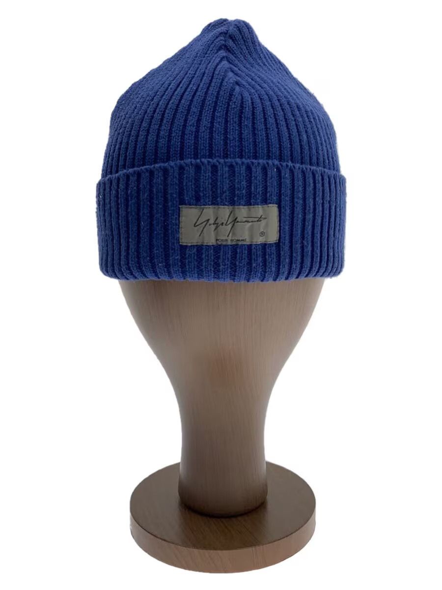 Yohji Yamamoto Logo Ribbed Knit Beanie Size ONE SIZE - 1 Thumbnail