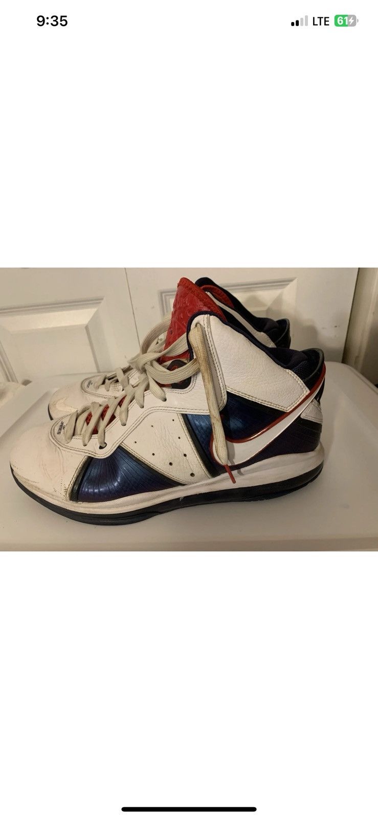 Nike Nike mens sz. 13 Lebron 8 Flywire 417098-100 blue white Size US 13 / EU 46 - 4 Thumbnail