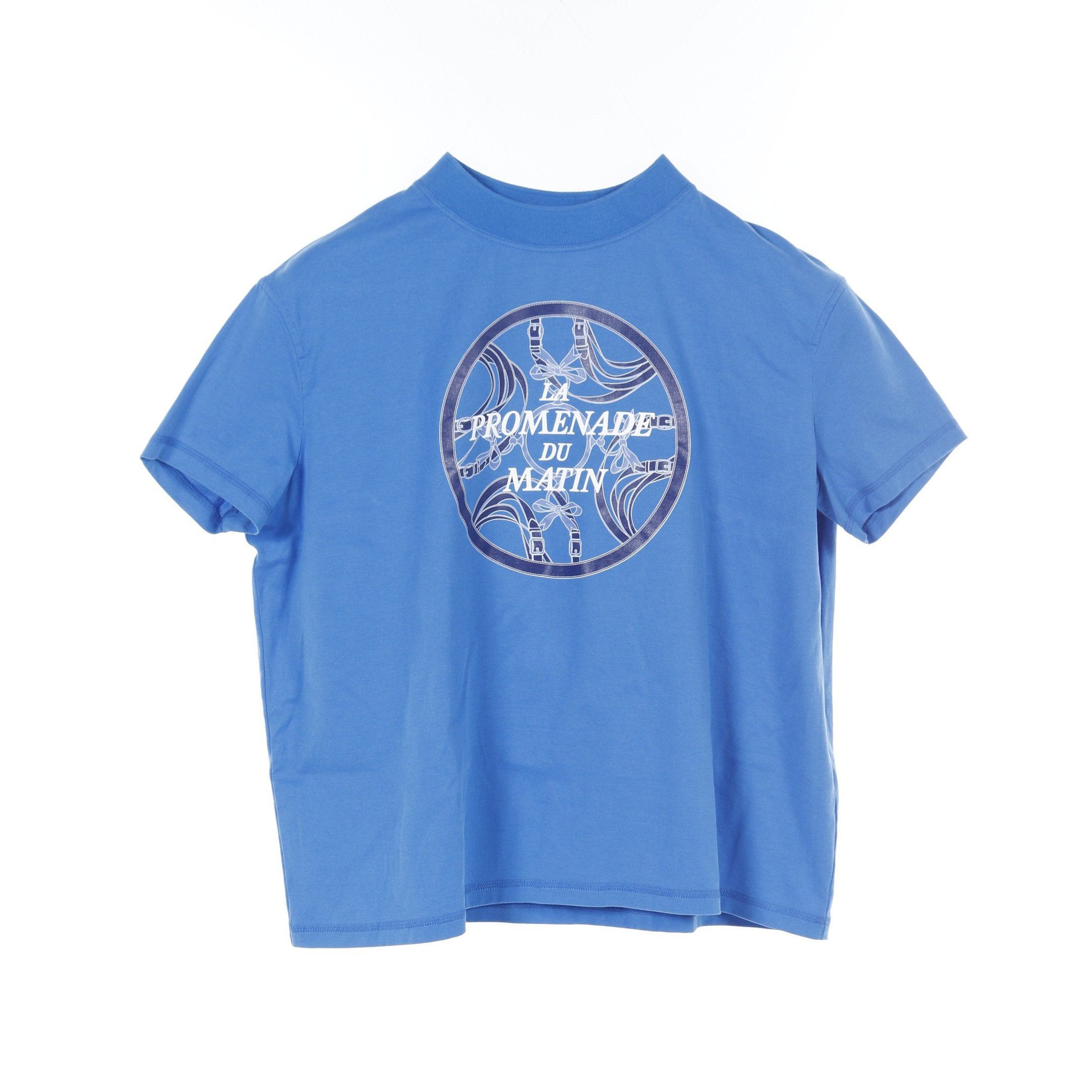 Hermes Hermes La Promenade Du Matin T-Shirt Cotton Light Blue Size ONE SIZE - 1 Thumbnail