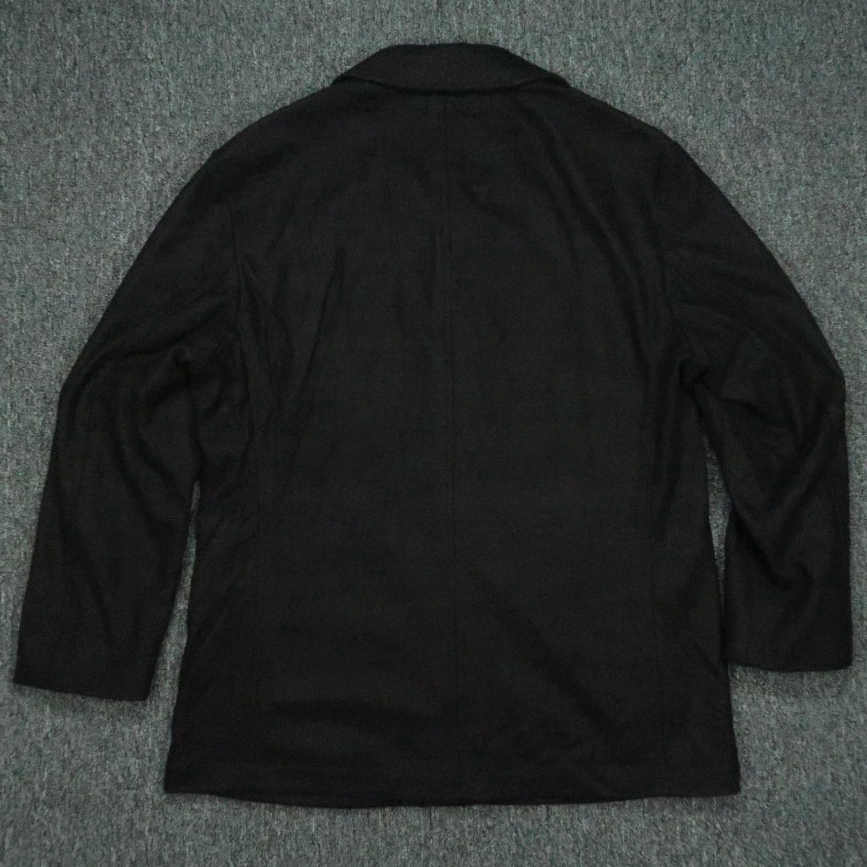 Hugo Boss HUGO BOSS Jacket Mens Large Black Wool Cashmere Car Coat Minimalist Pockets 46R Size US L / EU 52-54 / 3 - 5 Thumbnail