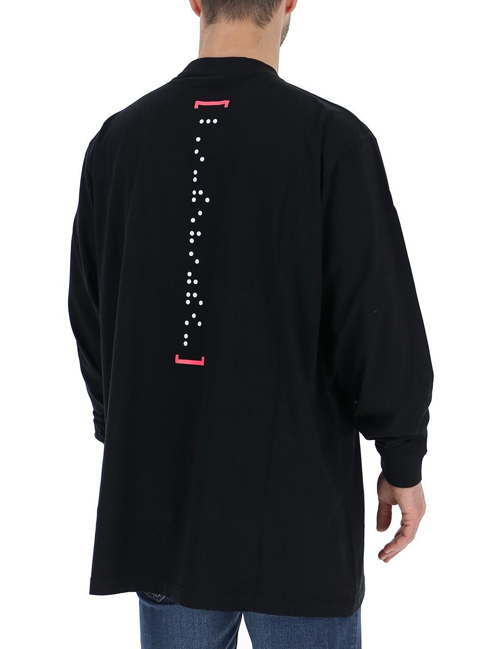 Marcelo Burlon Black Front Pocket Oversized Long Sleeve T-Shirt Size US S / EU 44-46 / 1 - 5 Thumbnail