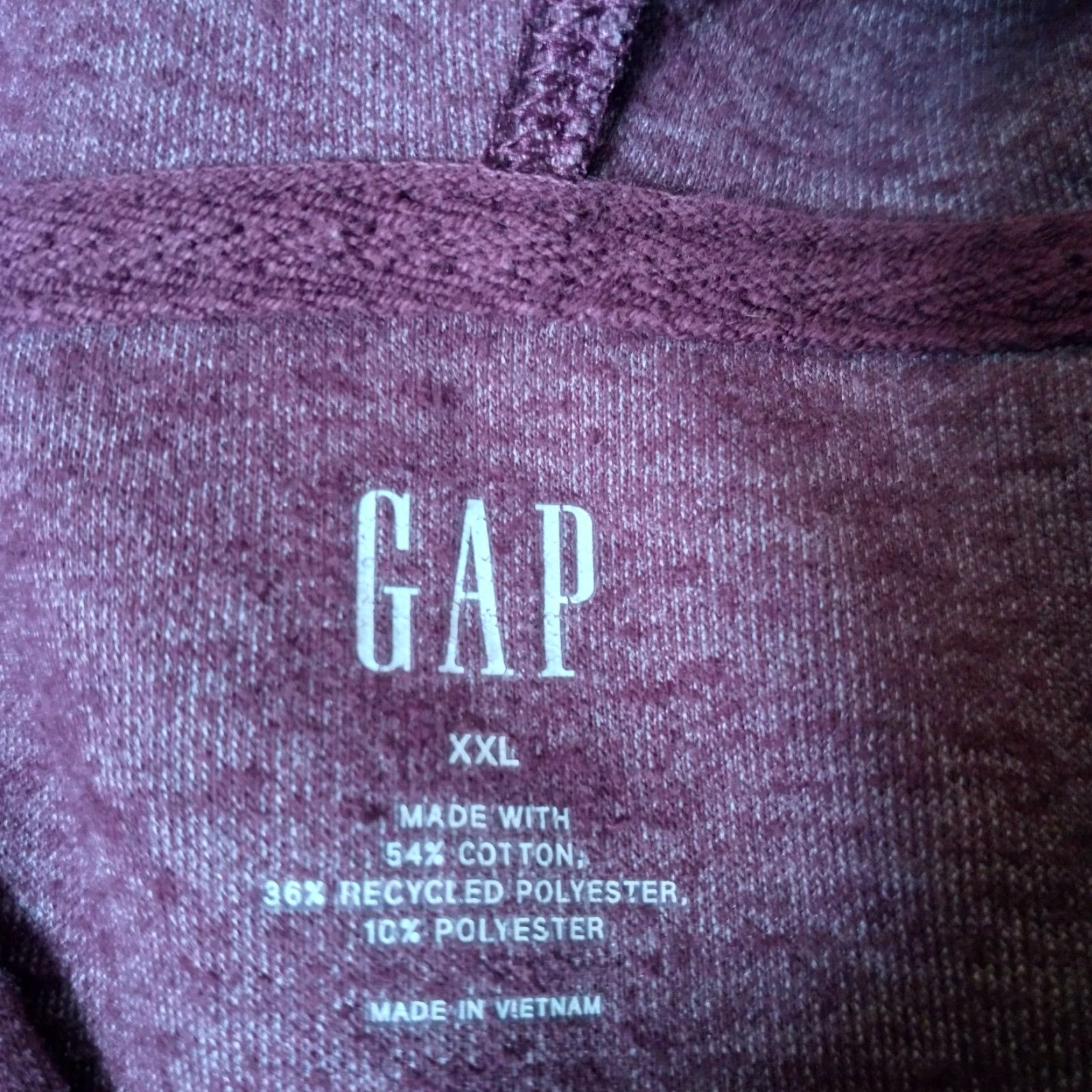 Gap GAP Shirt Women XXL Hooded Raglan Long Sleeve Plum Purple Athleisure Activewear Size XXL / US 16-18 / IT 52-54 - 6 Thumbnail