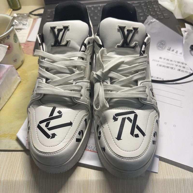 Louis Vuitton Louis Vuitton Low-Top Trainer Sneakers for Men - Size US 8 / EU 41 - 2 Thumbnail