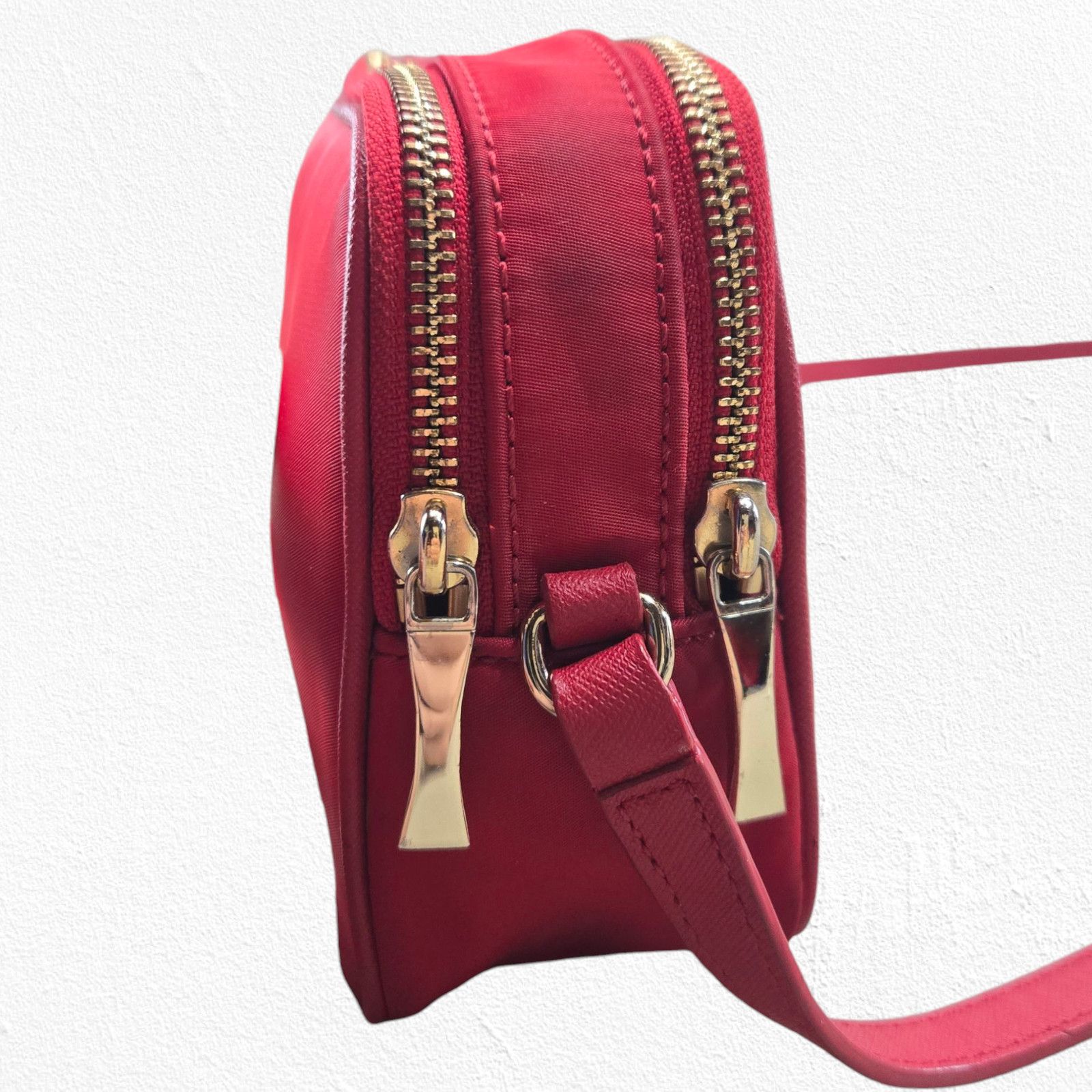 Kate Spade Red Nylon Crossbody Bag Purse Adjustable Strap Size ONE SIZE - 14 Thumbnail