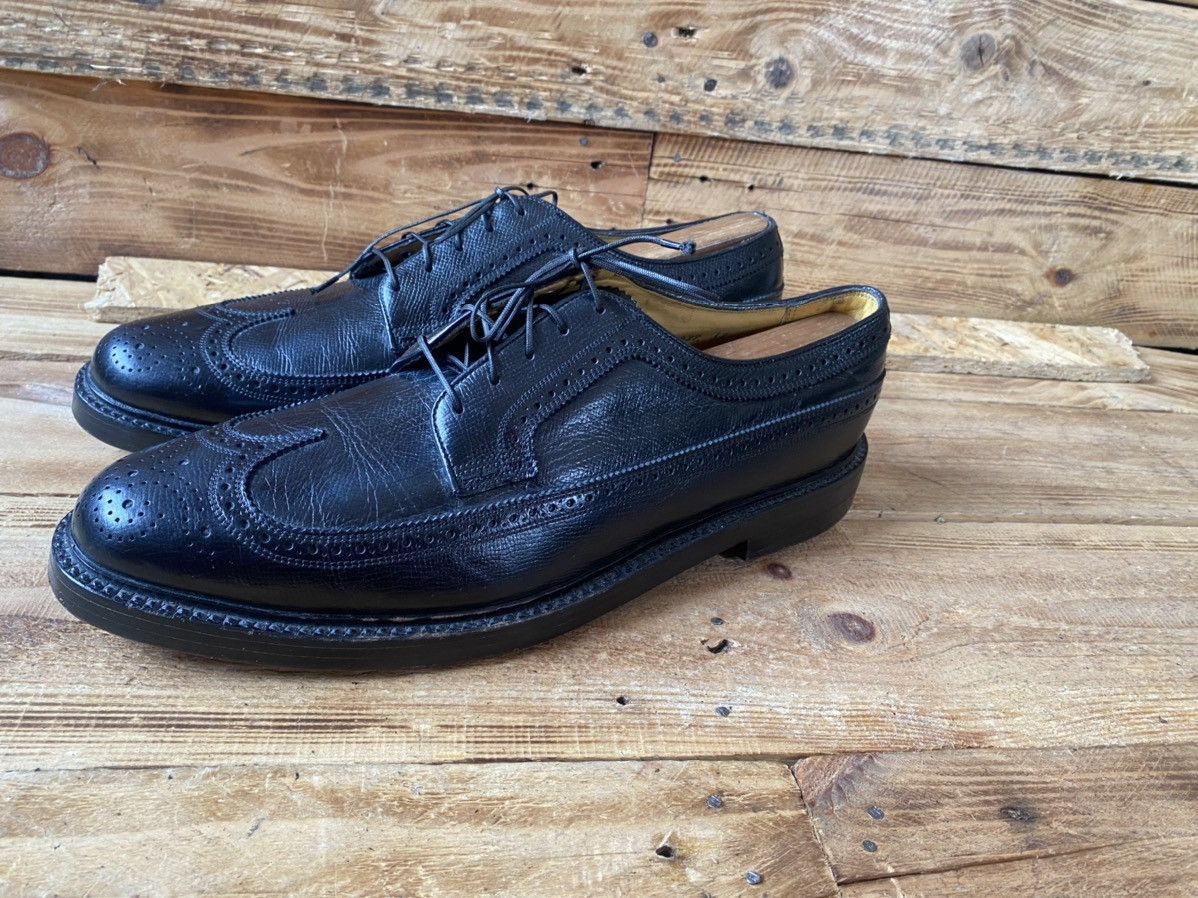Vintage Vintage royal imperial florsheim black wingtip oxford sz 11C Size US 11 / EU 44 - 5 Thumbnail