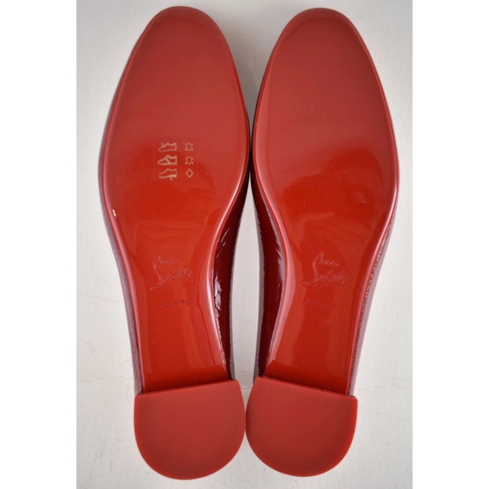 Christian Louboutin Christian Louboutin Sweetie Jane Flat Loubi Red Patent Vog Size US 12 / IT 42 - 14 Thumbnail