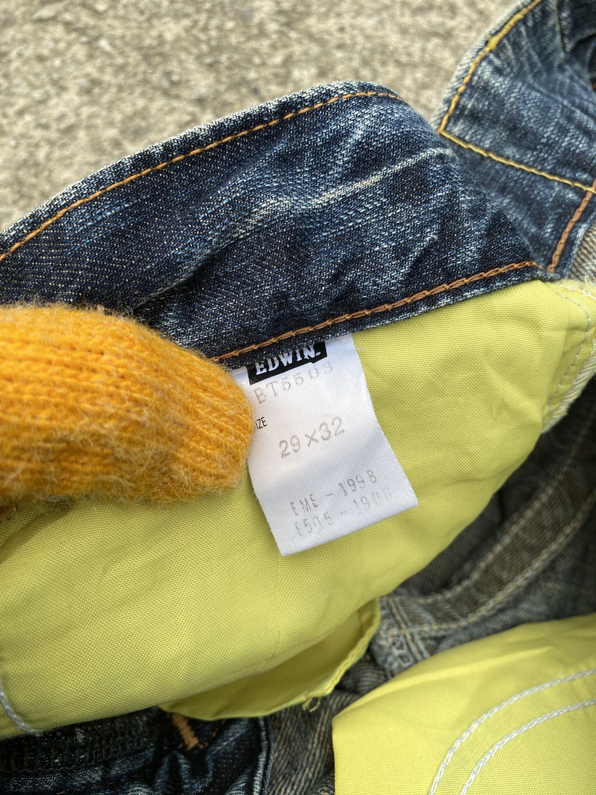 Edwin × Japanese Brand 1990s - Edwin 503 Claws Mark Design Flare Jeans Size US 32 / EU 48 - 17 Thumbnail