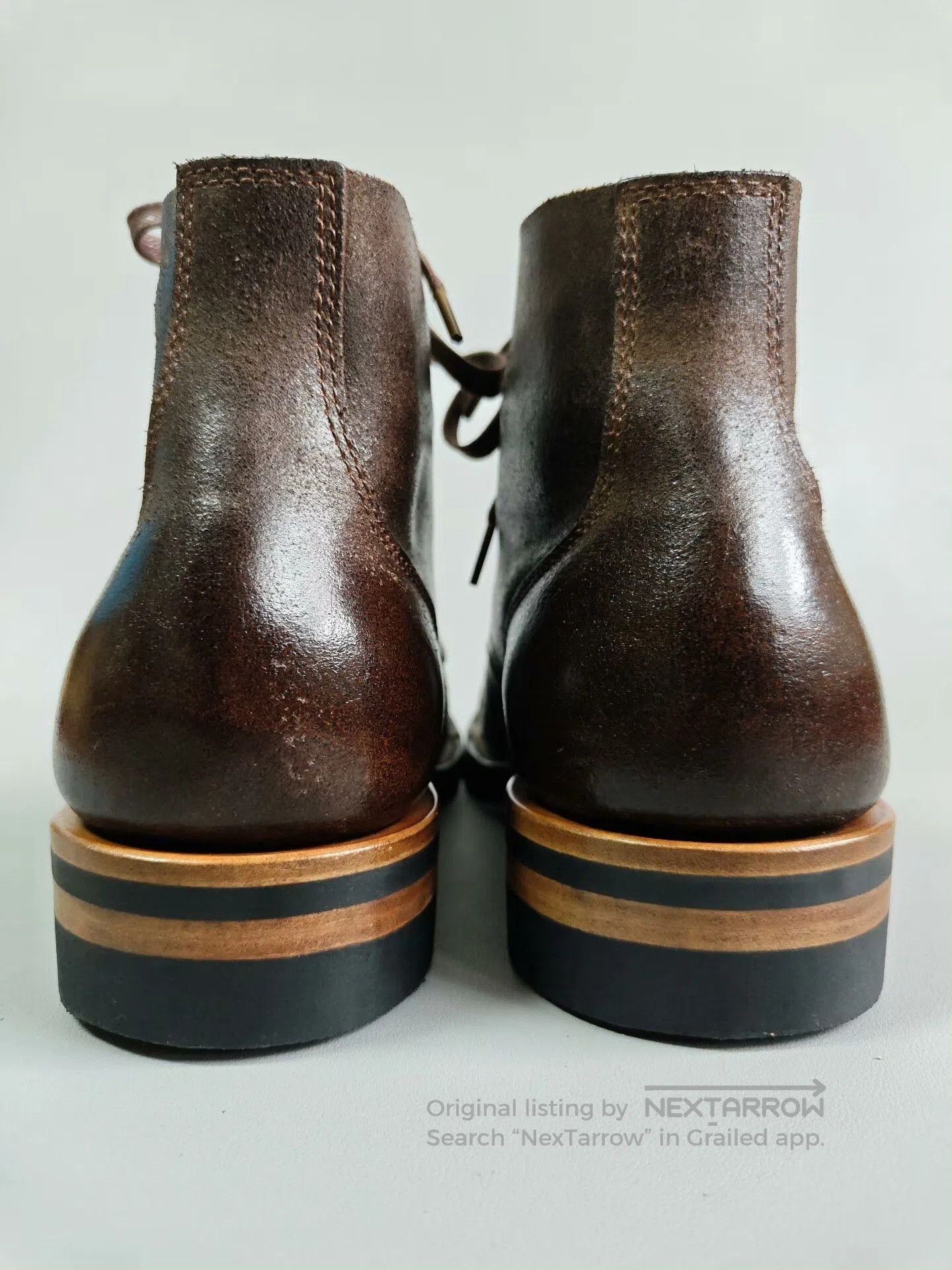 Left Hand Master Zuo Handmade Work Boots. Size US 7 / EU 40 - 6 Thumbnail