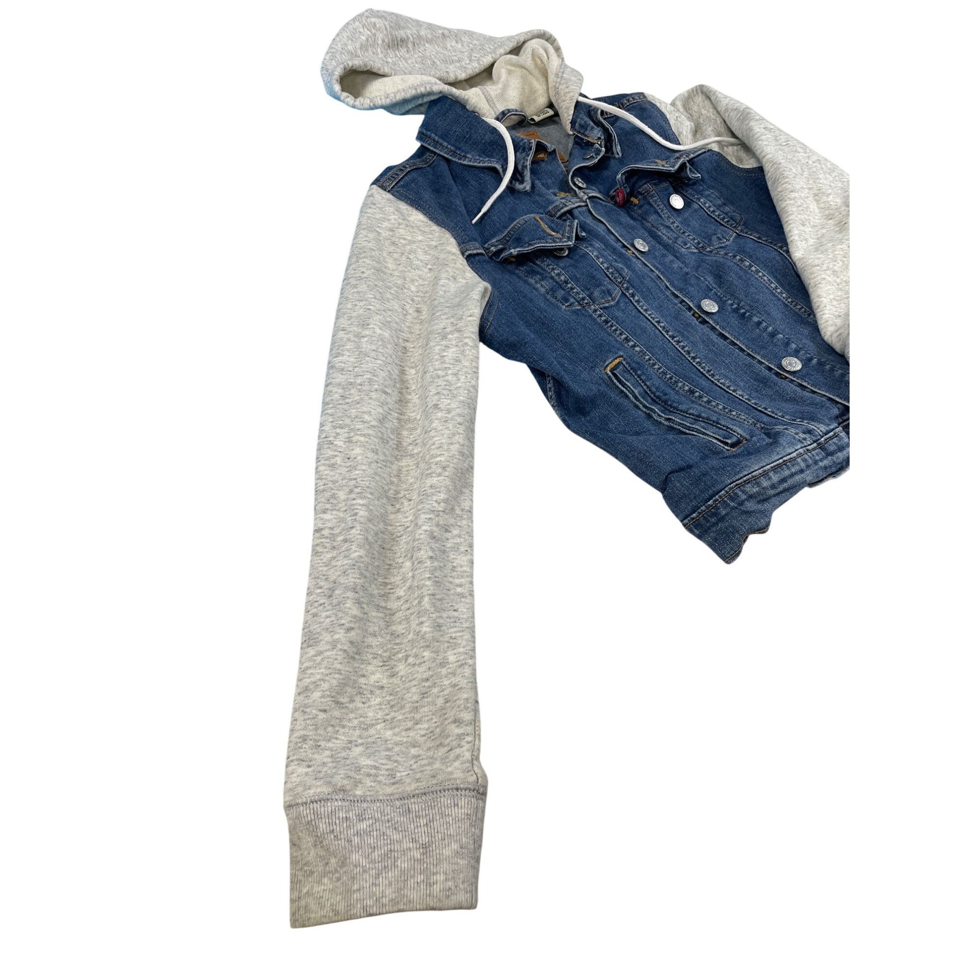 Levi's Levis Strauss Trucker womans Denim Jacket With Gray Hoodie S Size L / US 10 / IT 46 - 4 Thumbnail