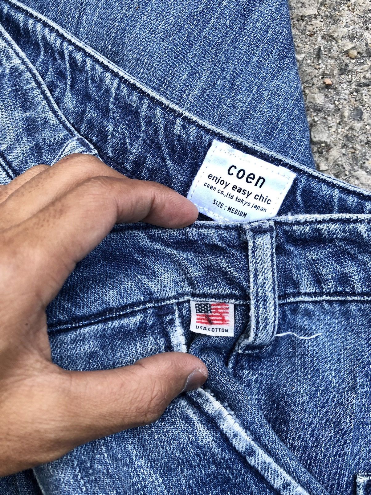 Japanese Brand SUPER BAGGY⚡️⚡️COEN JAPAN DISTRESSED JEANS Size US 28 / EU 44 - 8 Thumbnail
