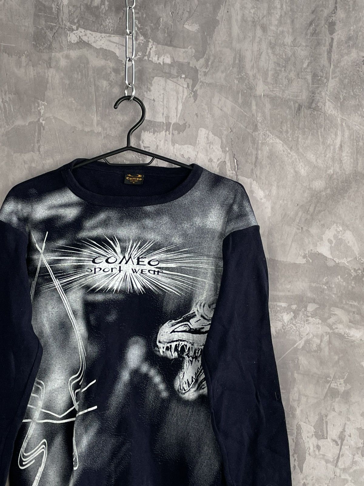 Japanese Brand × Vintage Y2K Glamour Avant Garde Graphic Dragon Long Sleeve Size US M / EU 48-50 / 2 - 4 Thumbnail