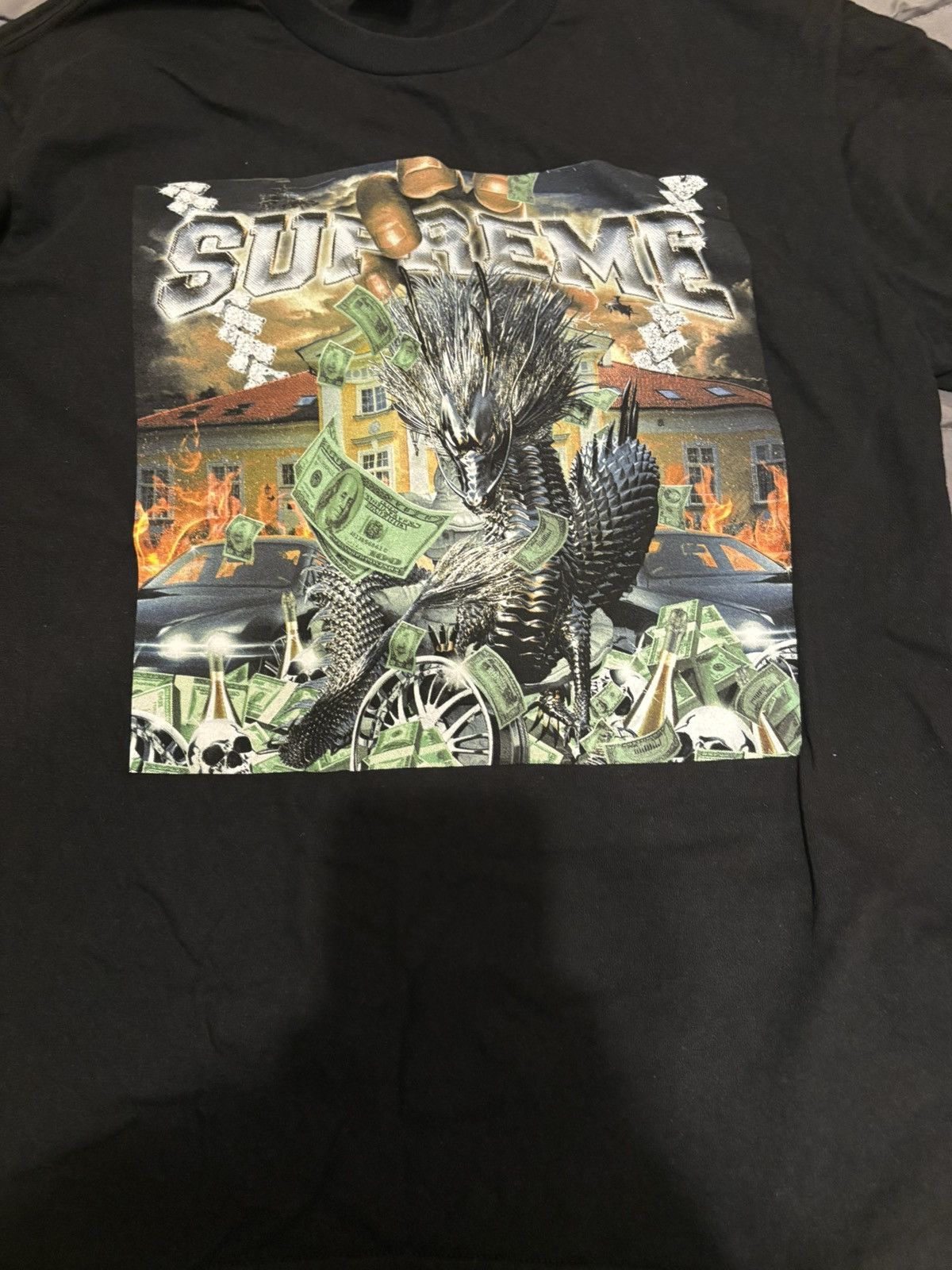 Supreme 2020 Supreme Dragon Tee 'Black' Size US M / EU 48-50 / 2 - 1 Thumbnail