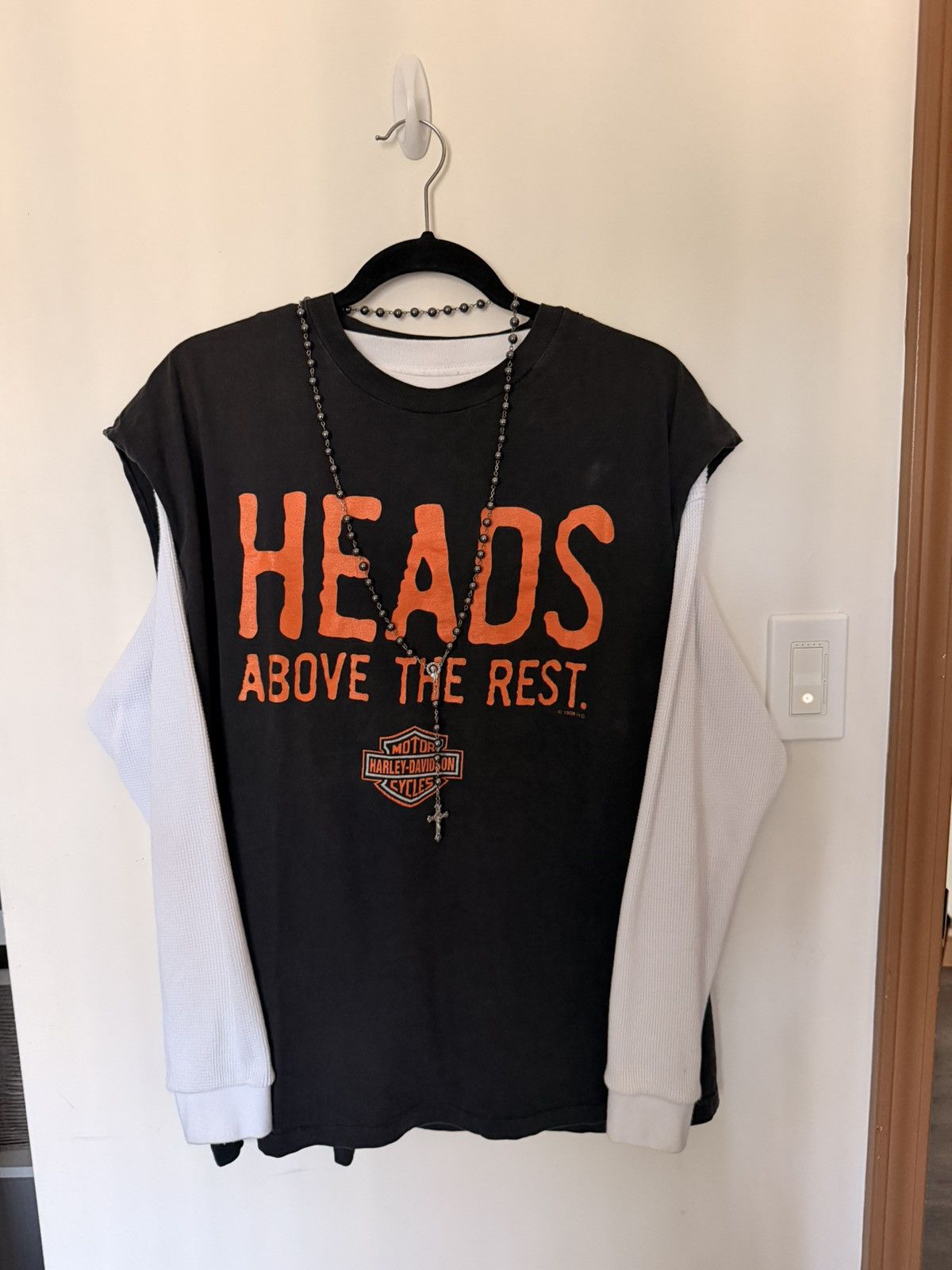 Harley Davidson Vintage Harley Davidson Las Vegas Cut Off Tee / Tank Top Size US XXL / EU 58 / 5 - 2 Thumbnail