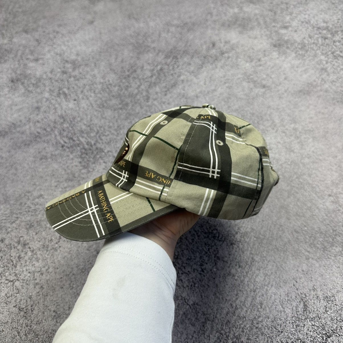 Bape A Bathing Ape Beige Bape Check Hat Beige Cap One Size Size ONE SIZE - 4 Thumbnail