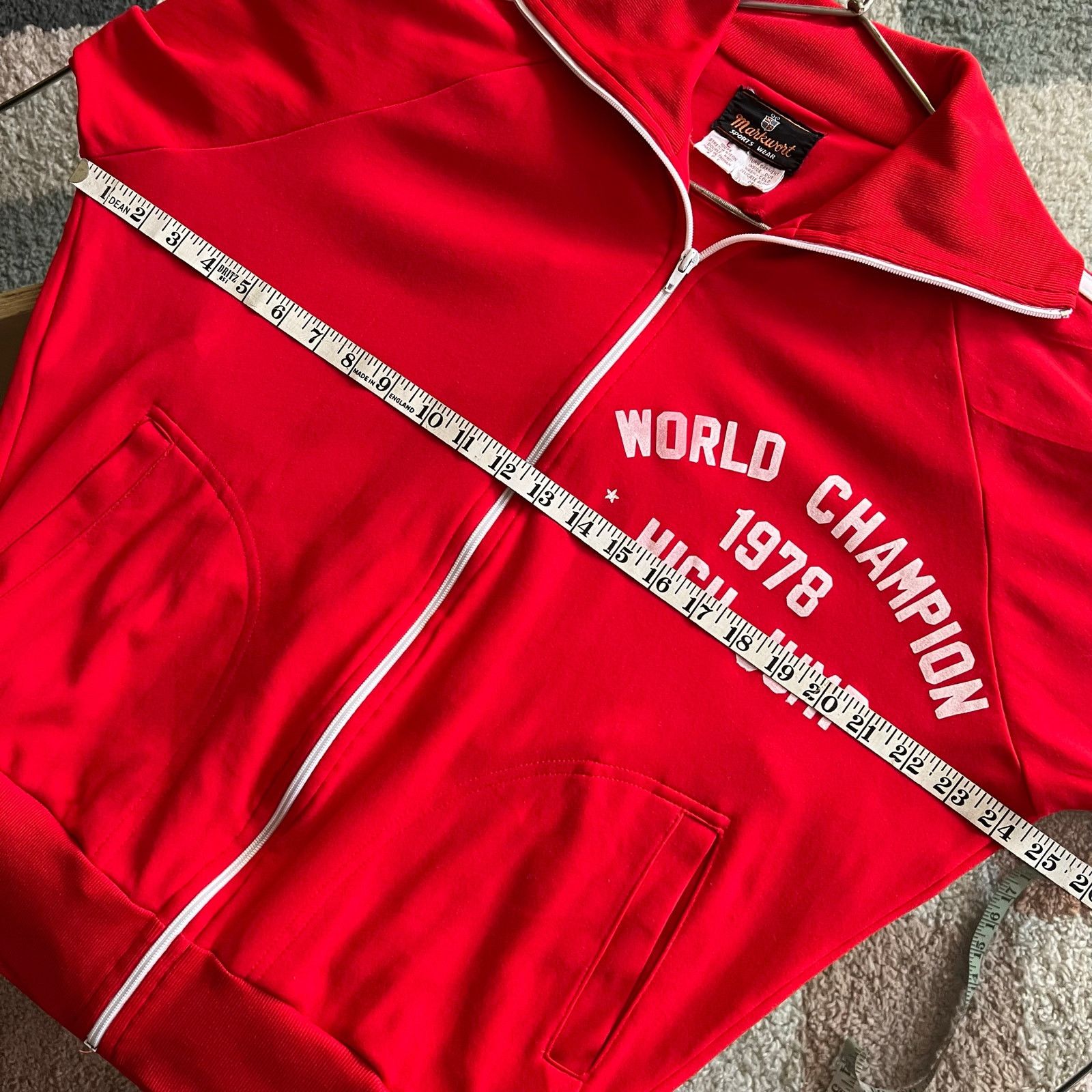 Vintage 70s Track Jacket | World Champion 1978 High Jump | Size L Size US L / EU 52-54 / 3 - 10 Thumbnail