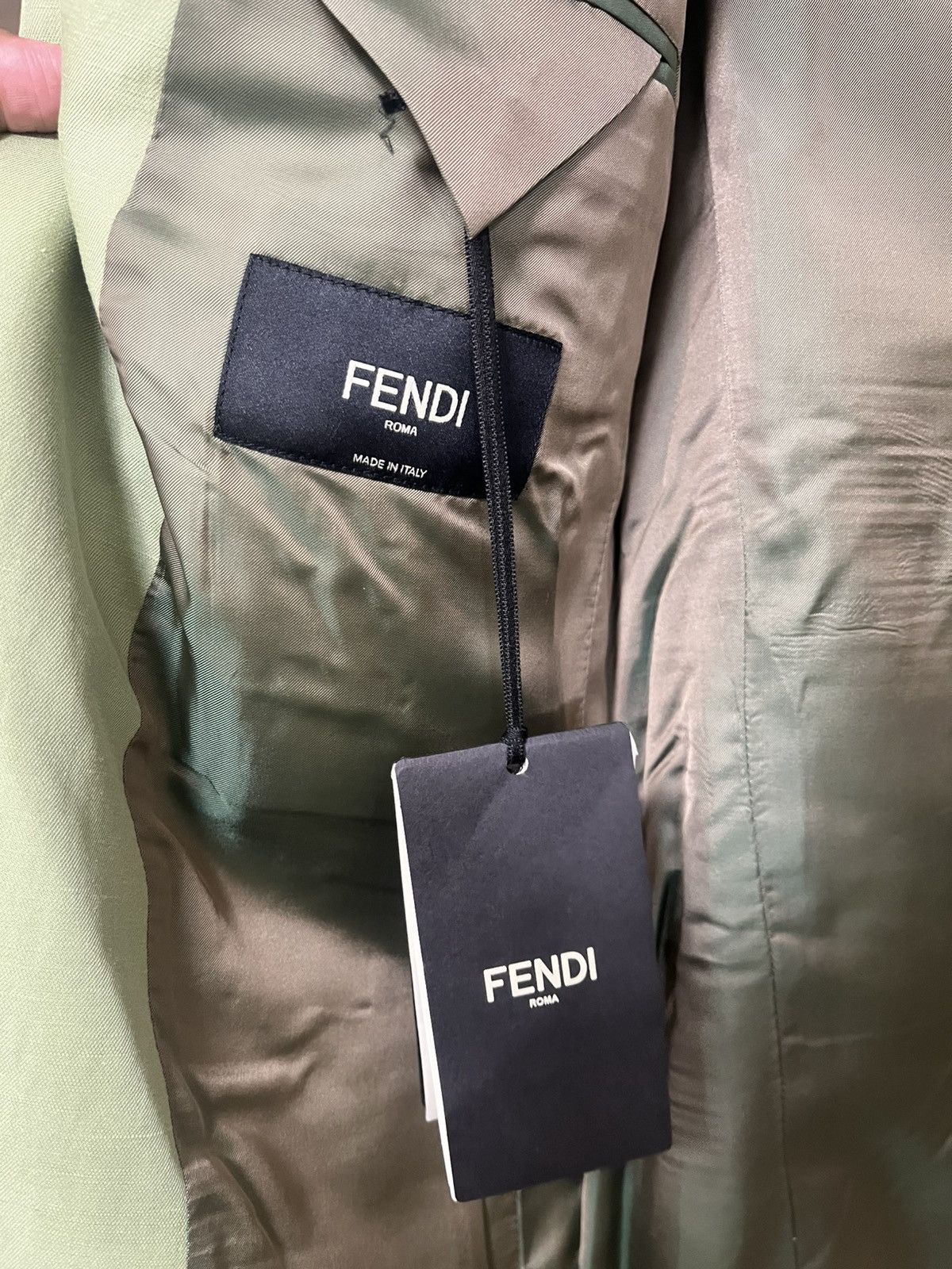 Fendi Fendi Linen Blazer Sz 48 Size 48R - 6 Thumbnail