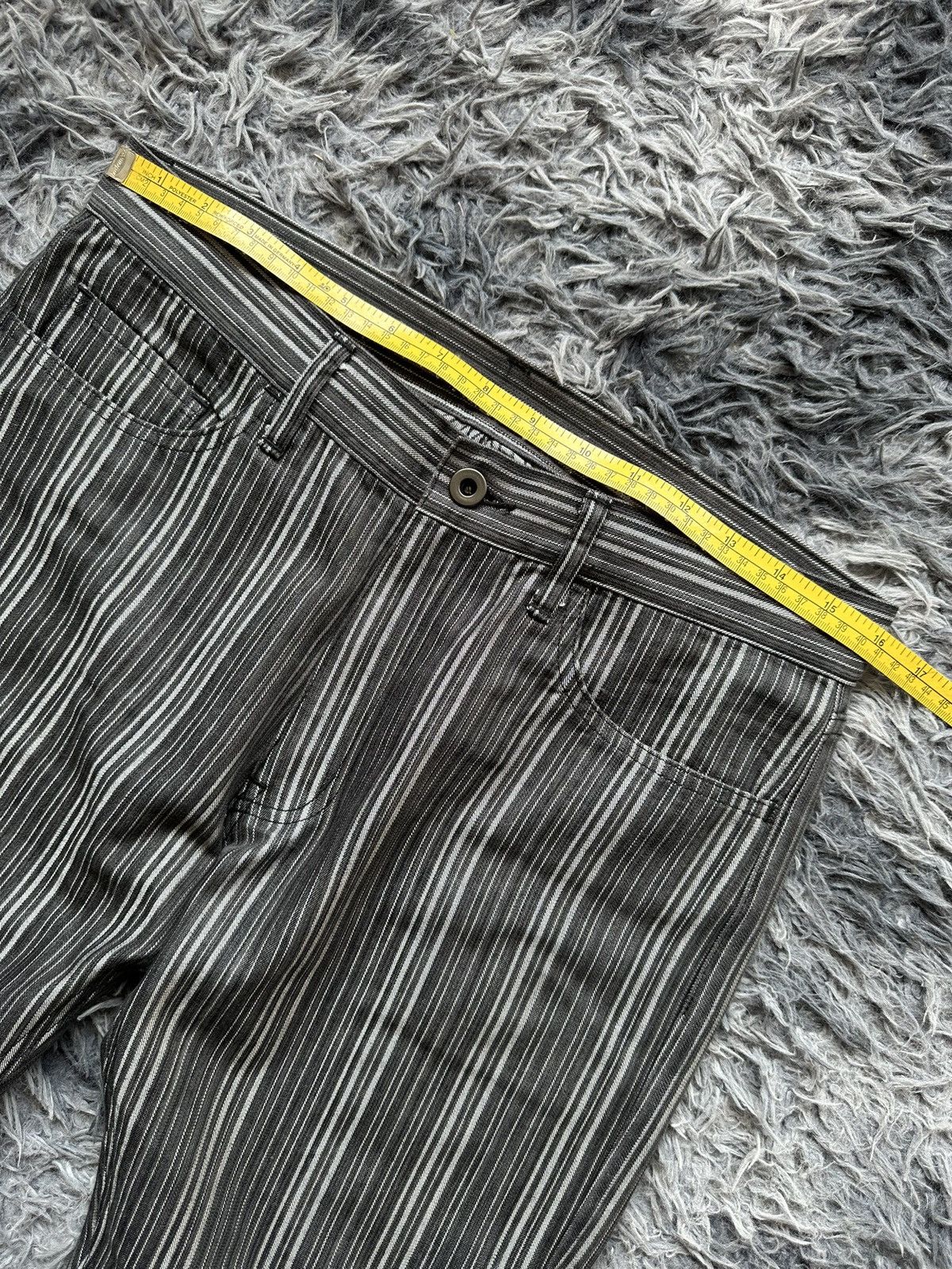 Share Spirit Homme 2000's Edge Rupert Wabash stripe denim flared jeans Size US 31 - 12 Thumbnail