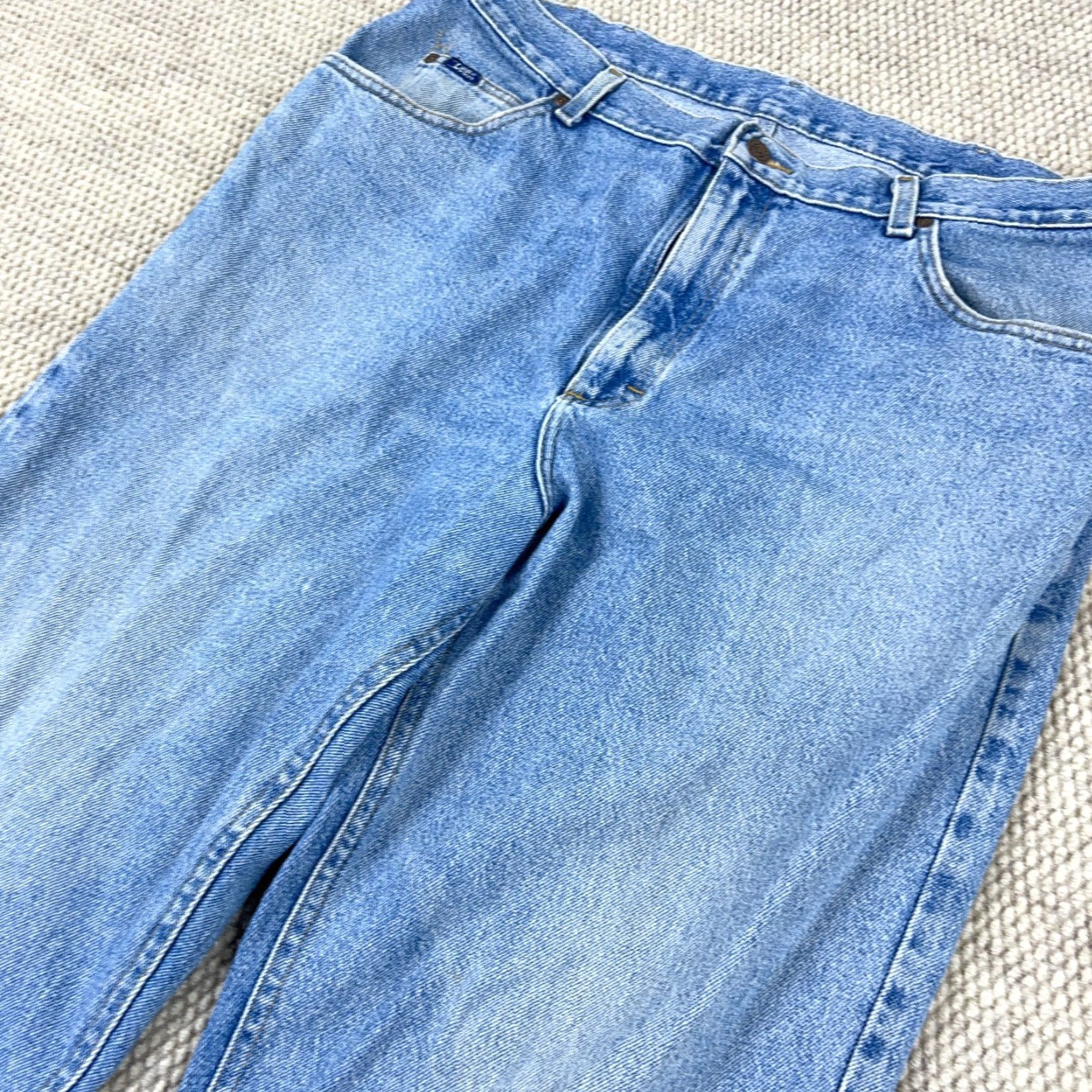 Lee VINTAGE Lee Jeans Mens Jeans Regular Fit 36x33 Blue 90s Retro Relaxed Straight Denim Casual Pants Mens 36x33 Size US 36 / EU 52 - 7 Thumbnail