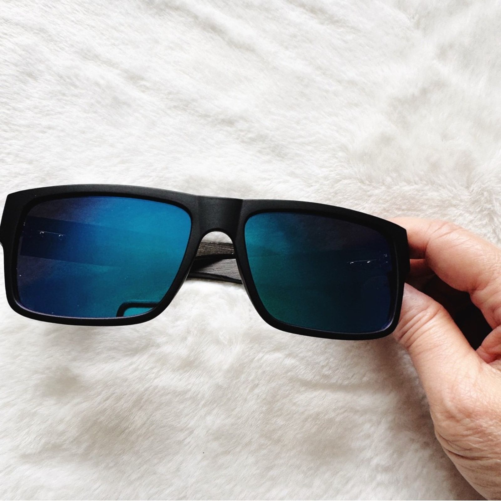 Other Juna Blue & Black Wood Sunglasses Size ONE SIZE - 3 Thumbnail