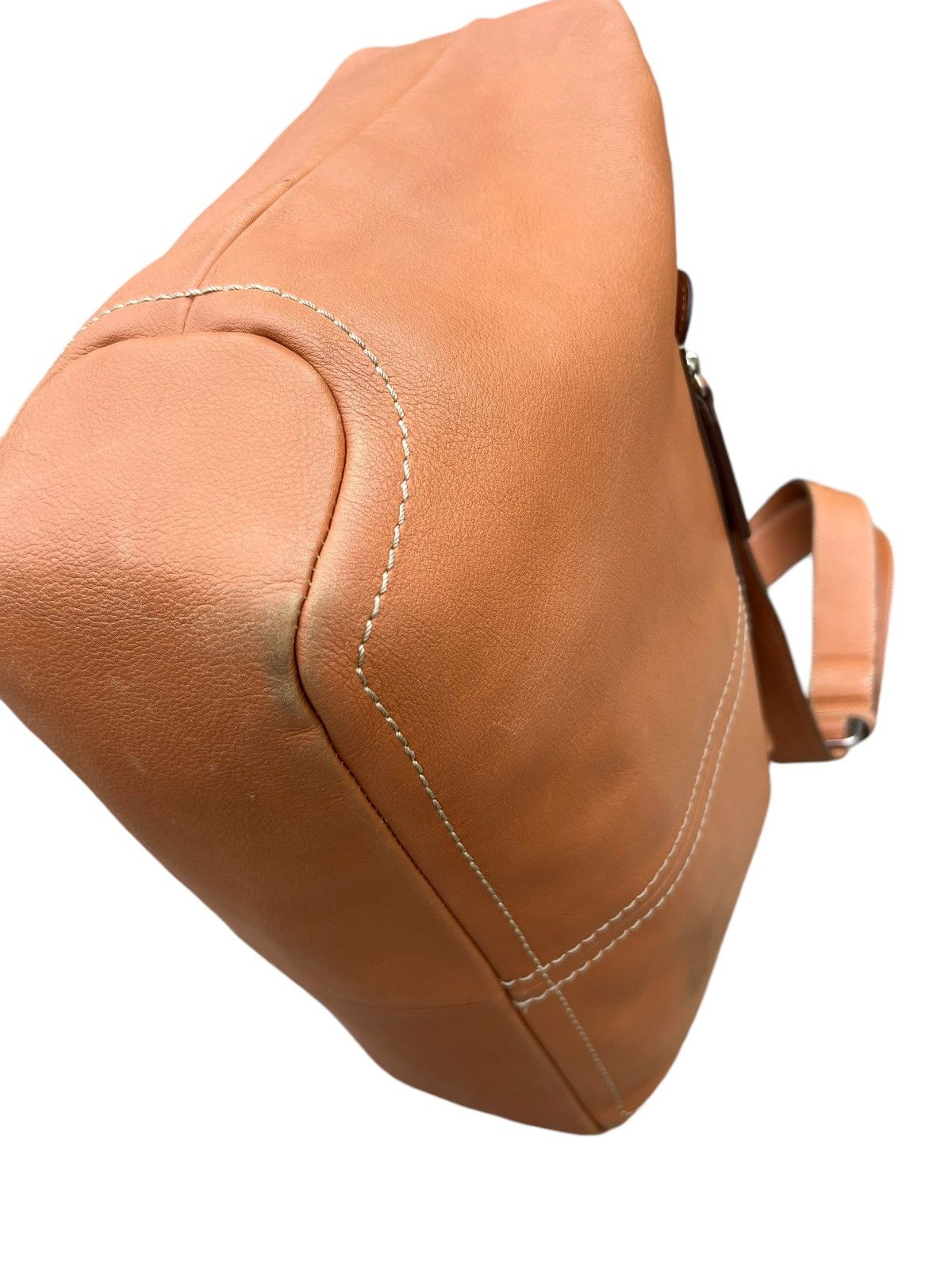 Leather Vintage Tsuchiya Kaban Distressed Muddy Patina Leather Bag Size ONE SIZE - 12 Thumbnail