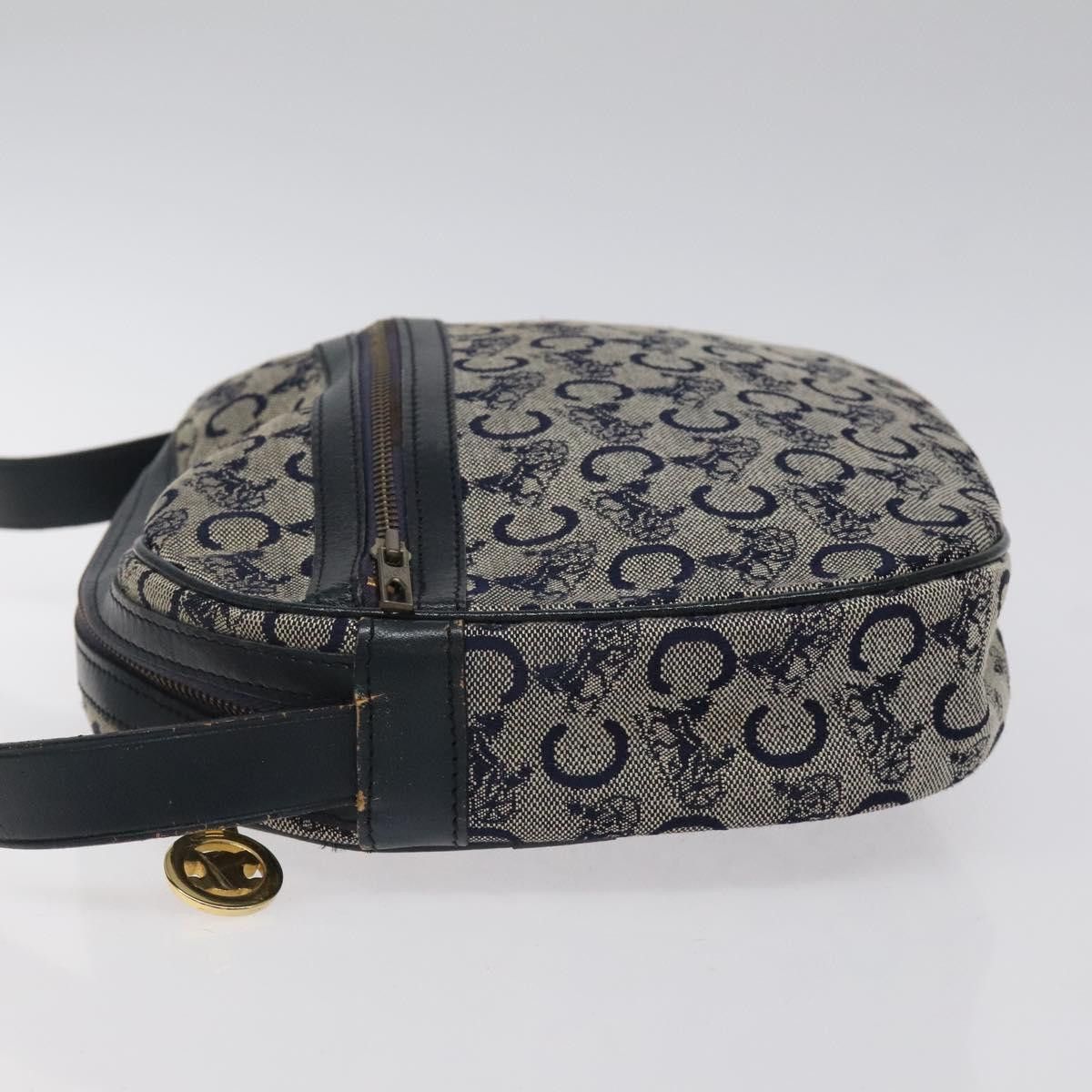 Celine CELINE C Sulky Shoulder Bag Canvas Navy Gold Size ONE SIZE - 5 Thumbnail
