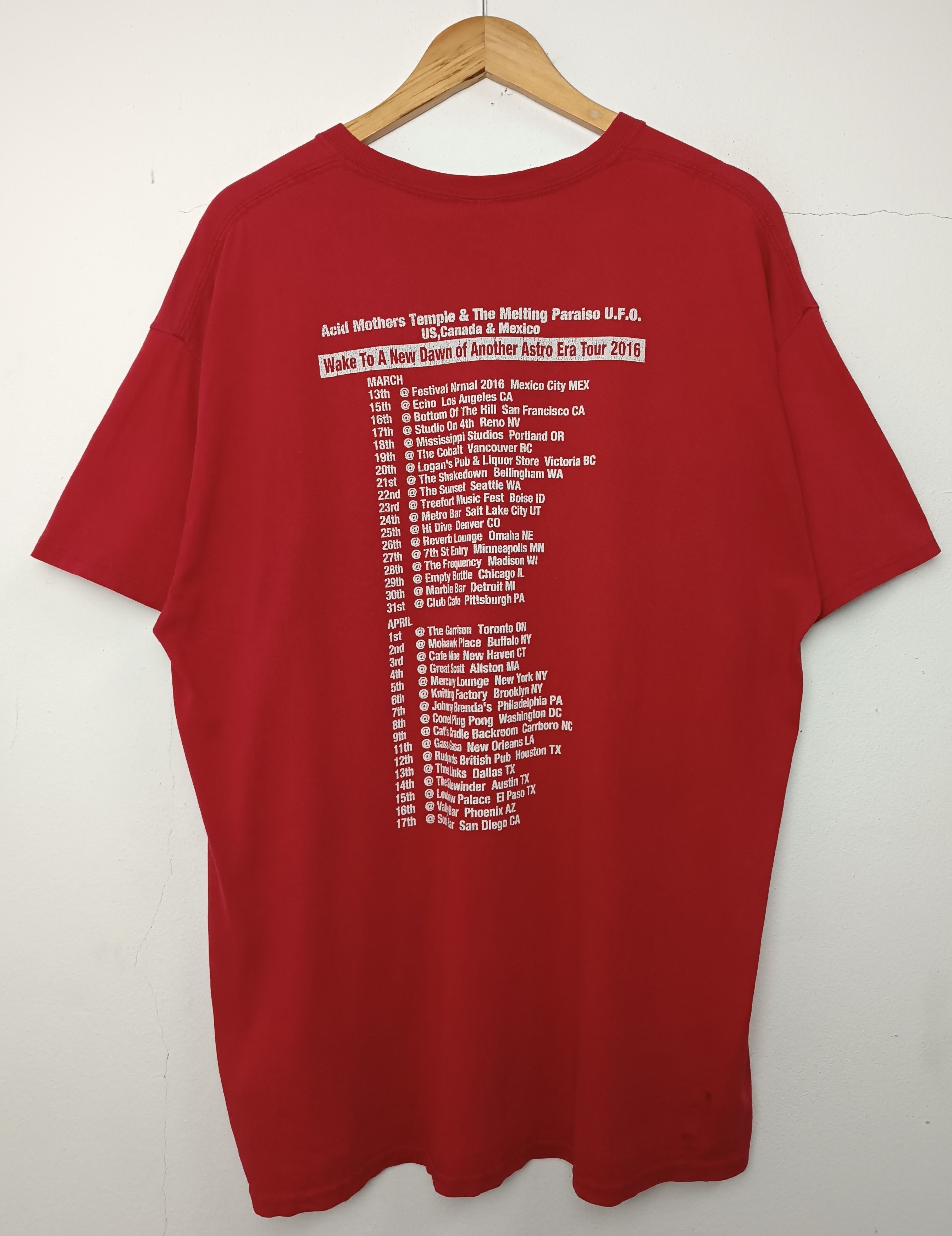 Band Tees VINTAGE 2016 ACID MOTHER TEMPLES TOUR TEE psychedelic tool Size US XL / EU 56 / 4 - 4 Thumbnail