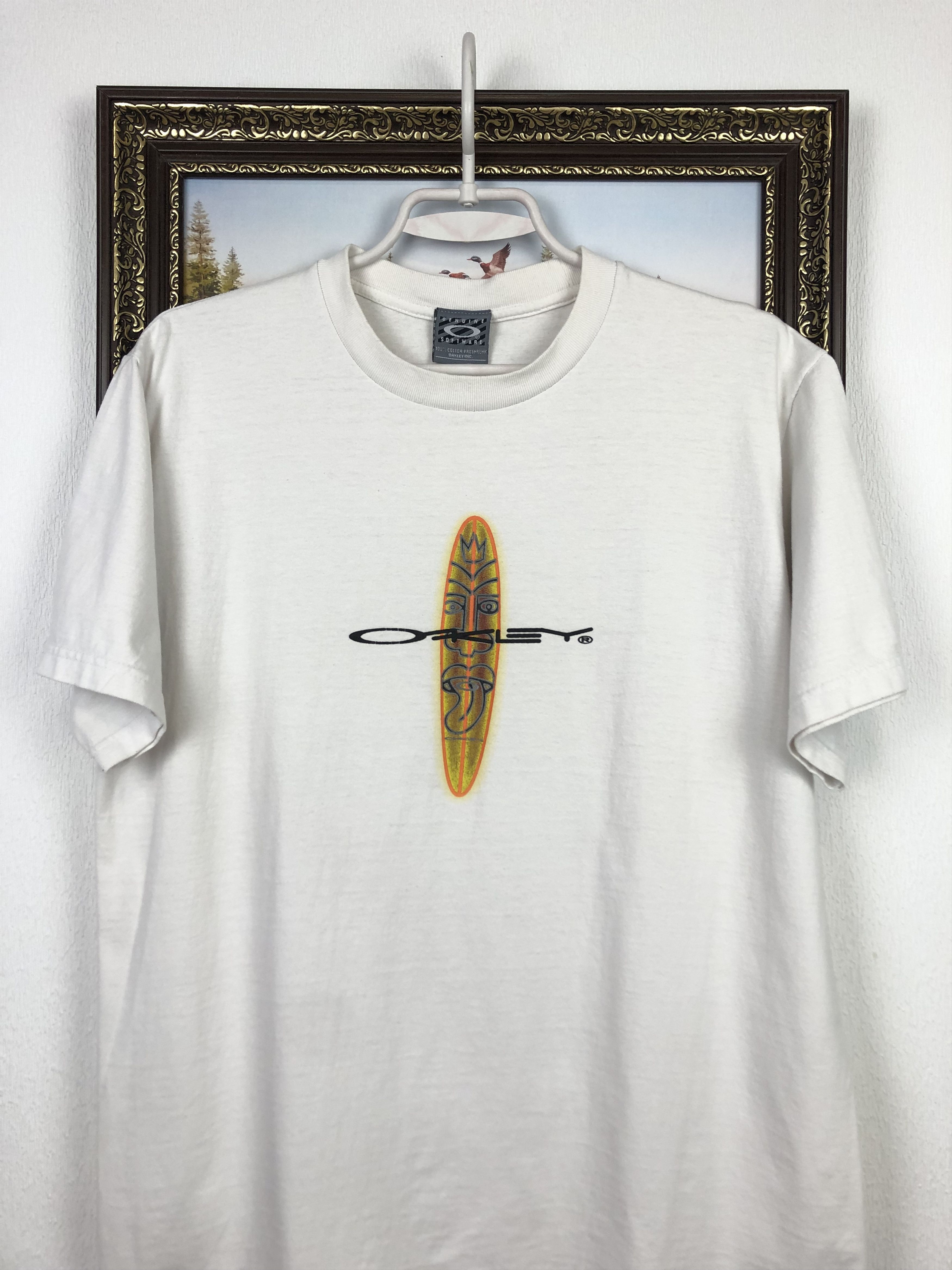 Oakley × Vintage Vintage Oakley Software Surfing Central Logo Rare Hype Y2K Size US M / EU 48-50 / 2 - 2 Thumbnail