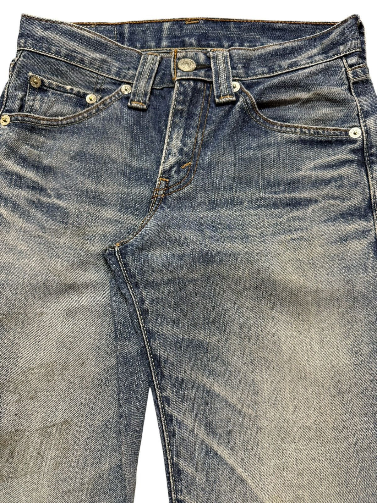 Levi's Vintage Y2K Levis 708 Faded Wash Whiskers Wide Leg Bootcut Size US 30 / EU 46 - 4 Thumbnail